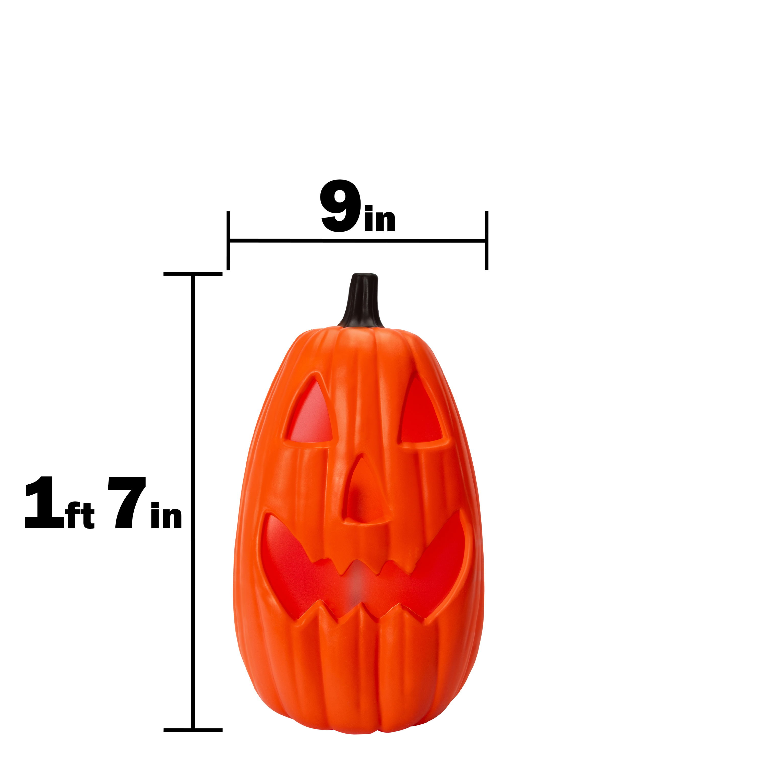 Halloween Flame Glow Pumpkin Decoration 18.9in
