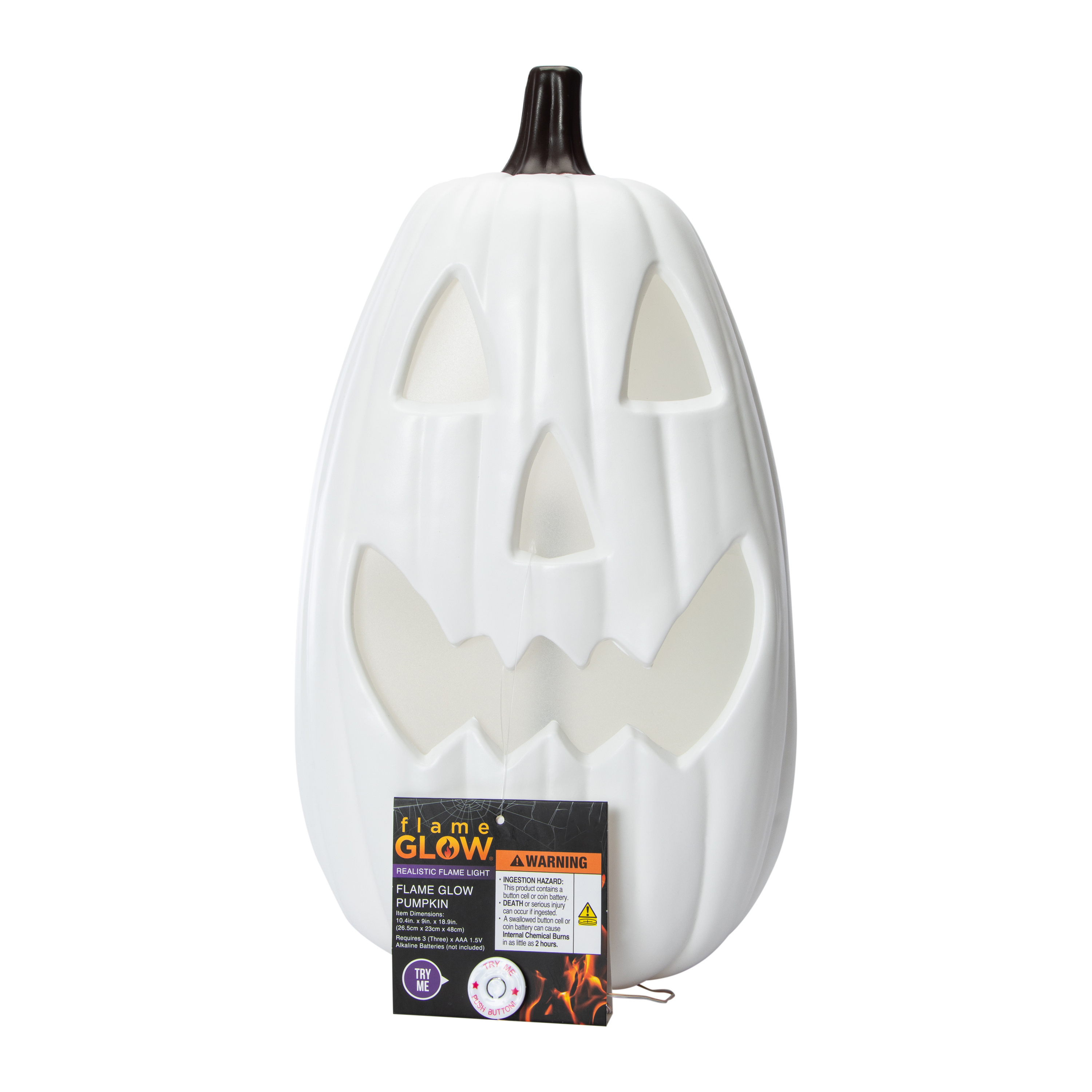 Halloween Flame Glow Pumpkin Decoration 18.9in