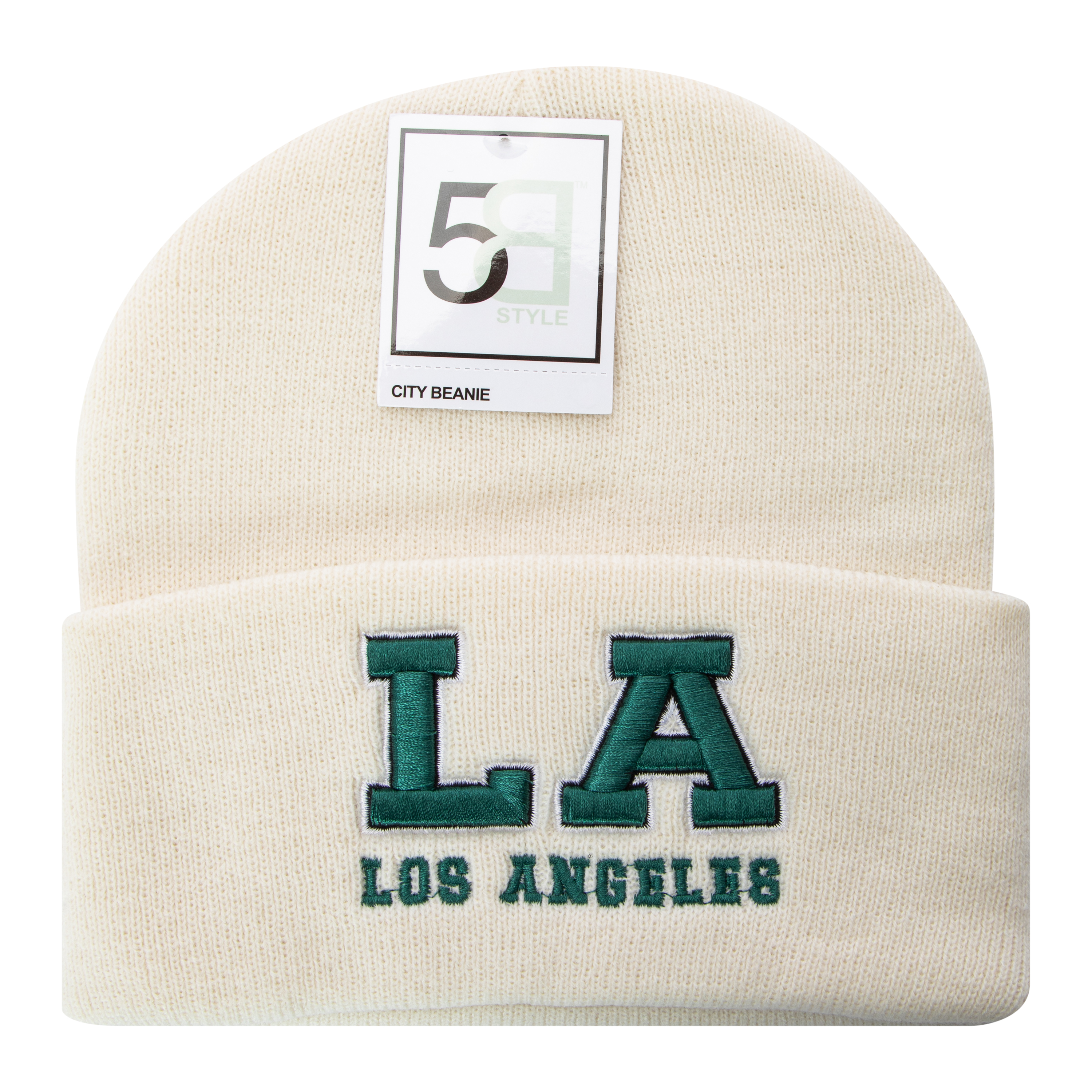 Embroidered City Beanie Hat
