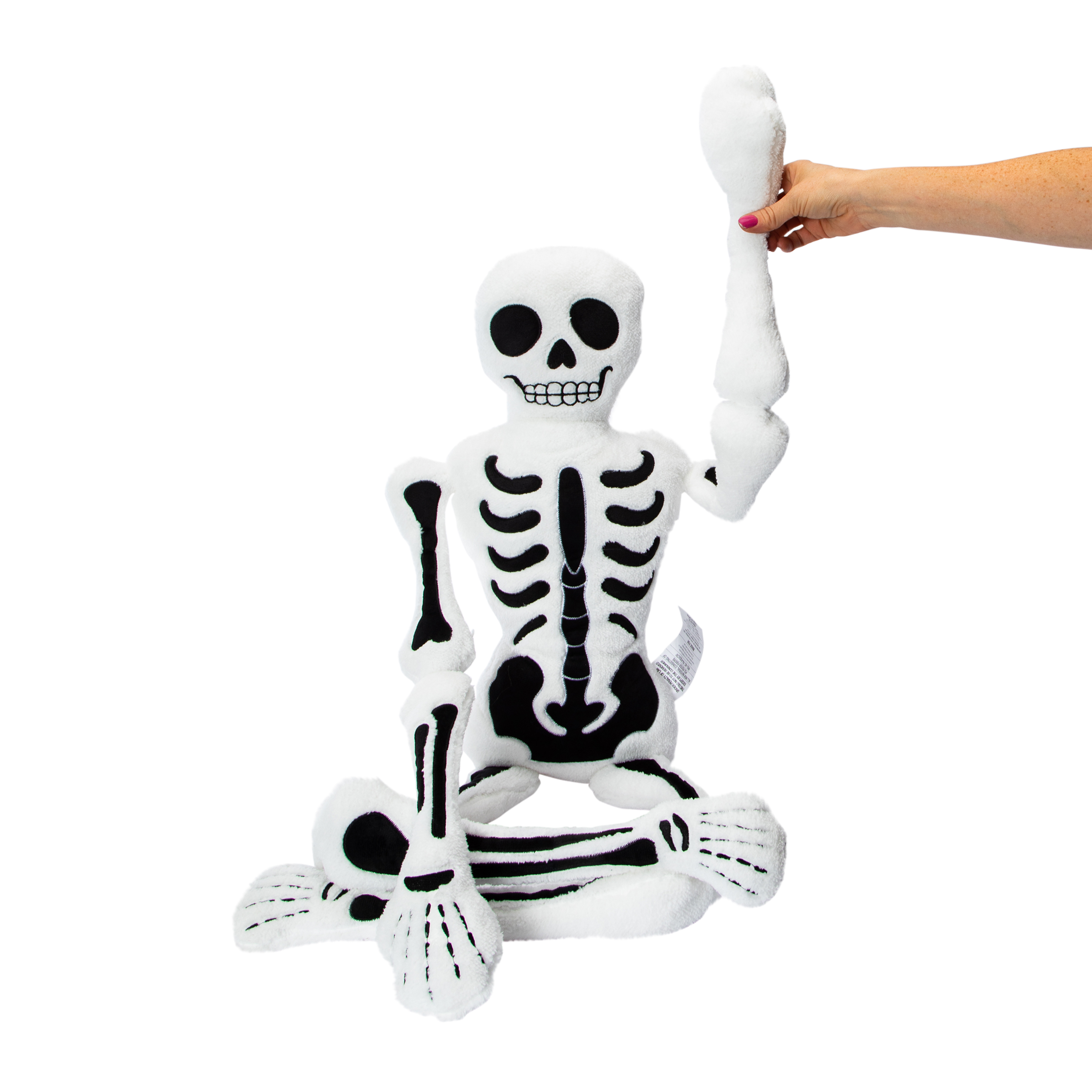 Skeleton Halloween Throw Pillow 9.84in x 48in