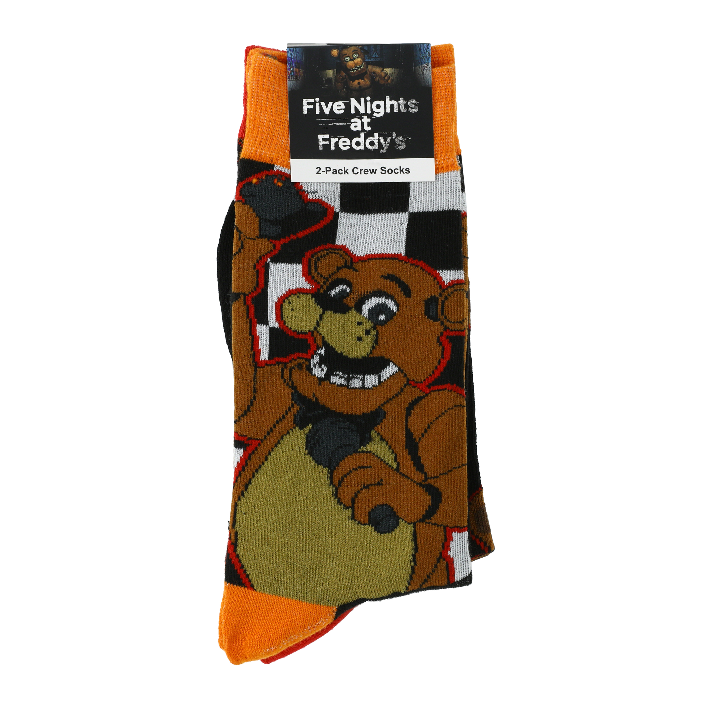 Five Nights At Freddy's Crew Socks 2-Pack