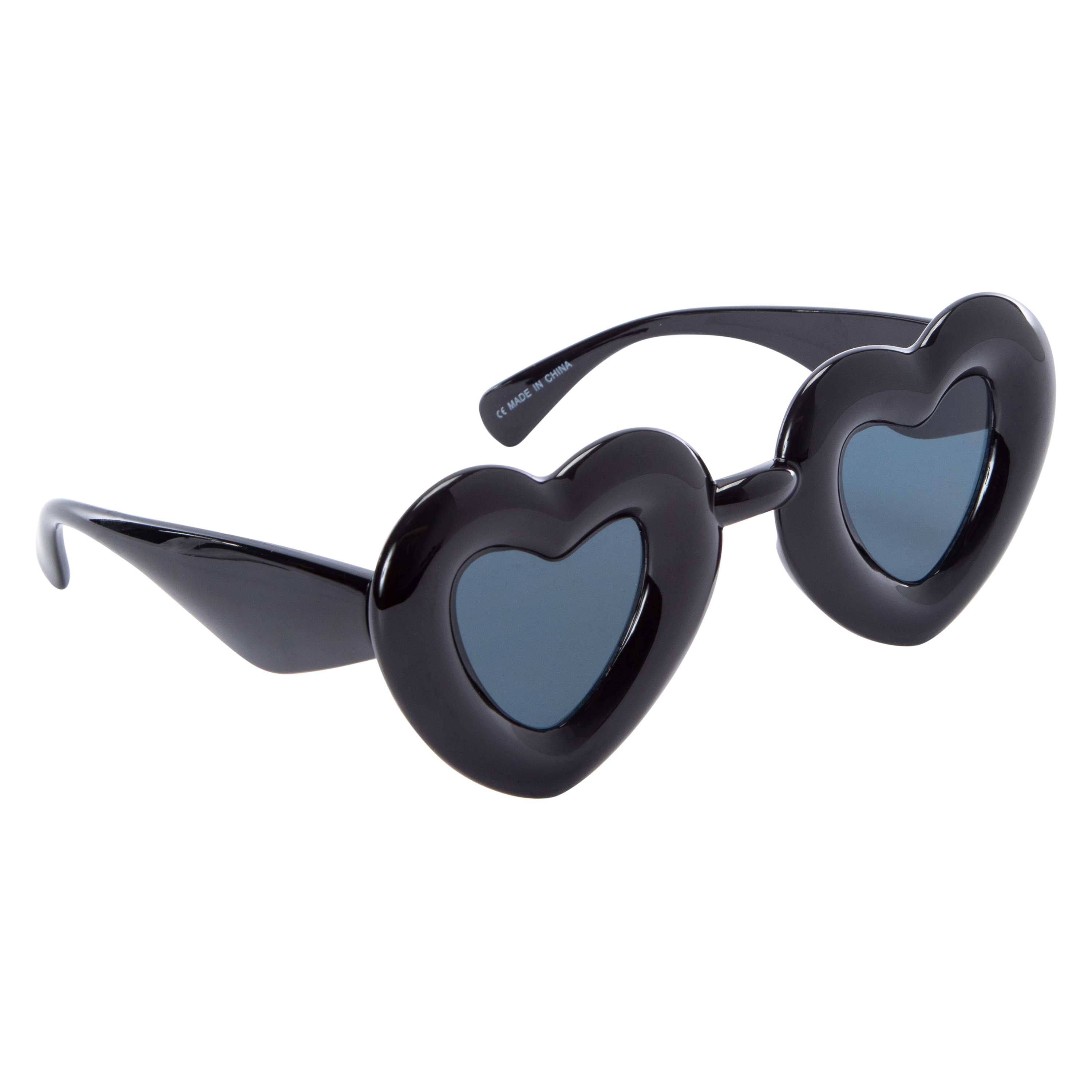 Ladies Plastic Bubble Heart Sunglasses