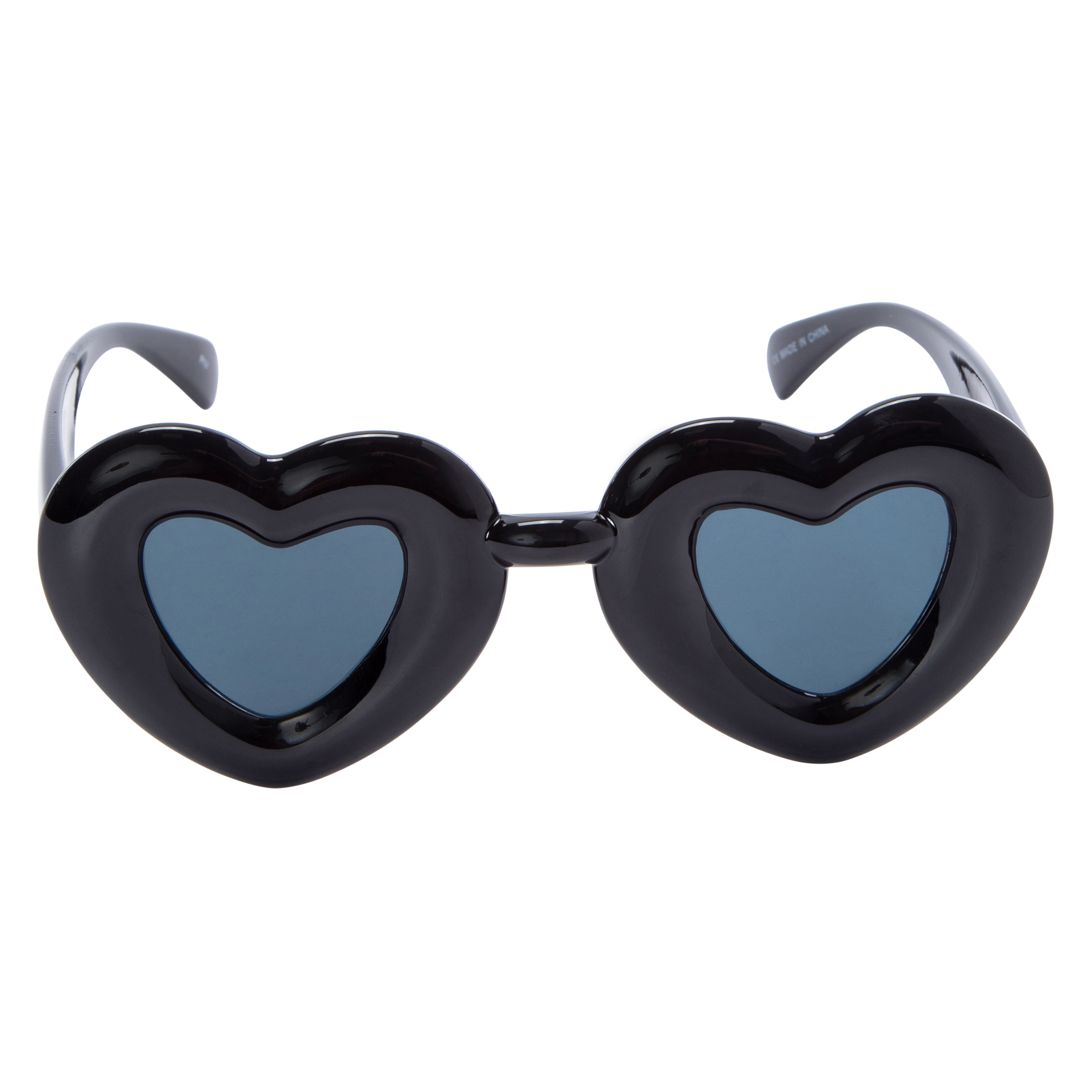 Ladies Plastic Bubble Heart Sunglasses