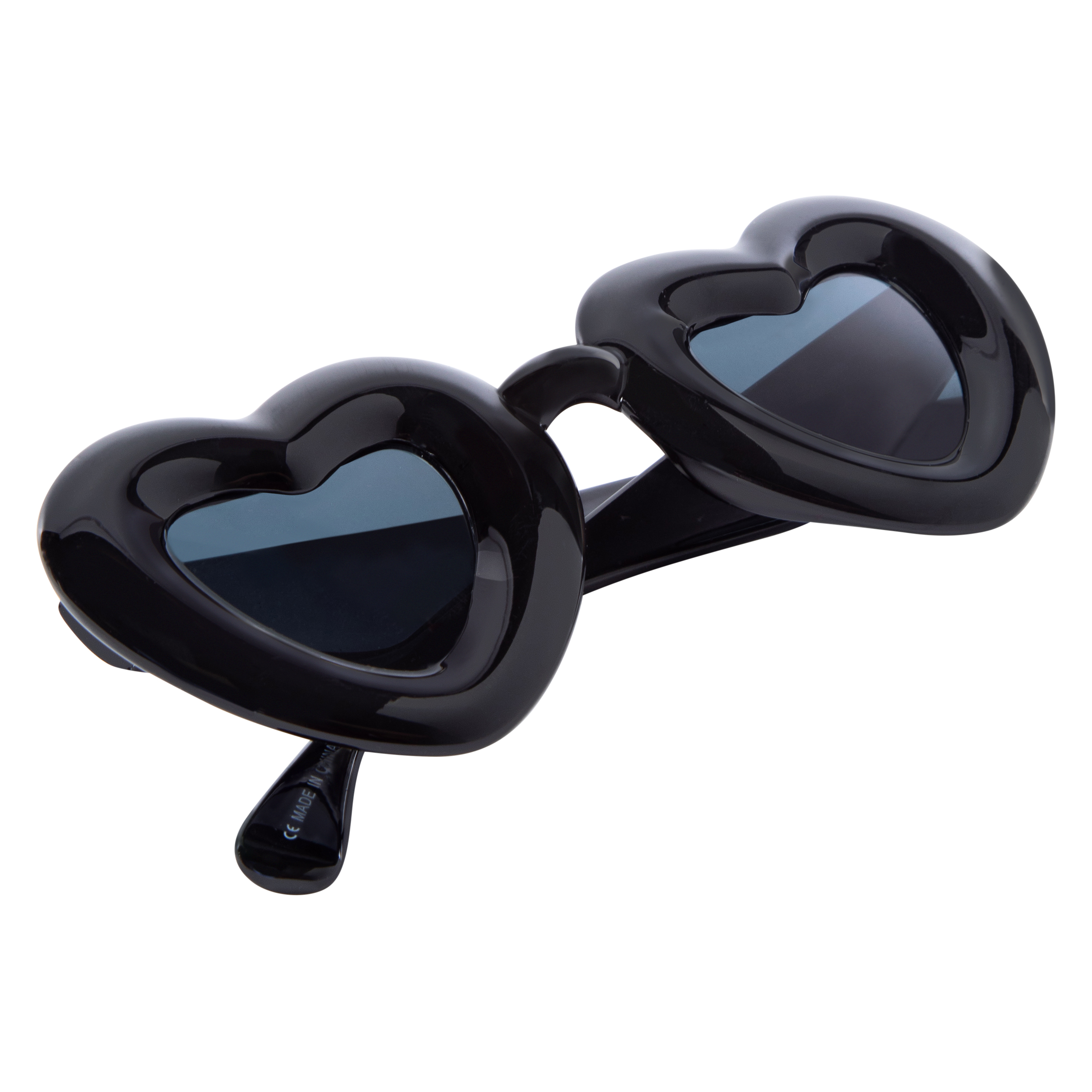 Ladies Plastic Bubble Heart Sunglasses
