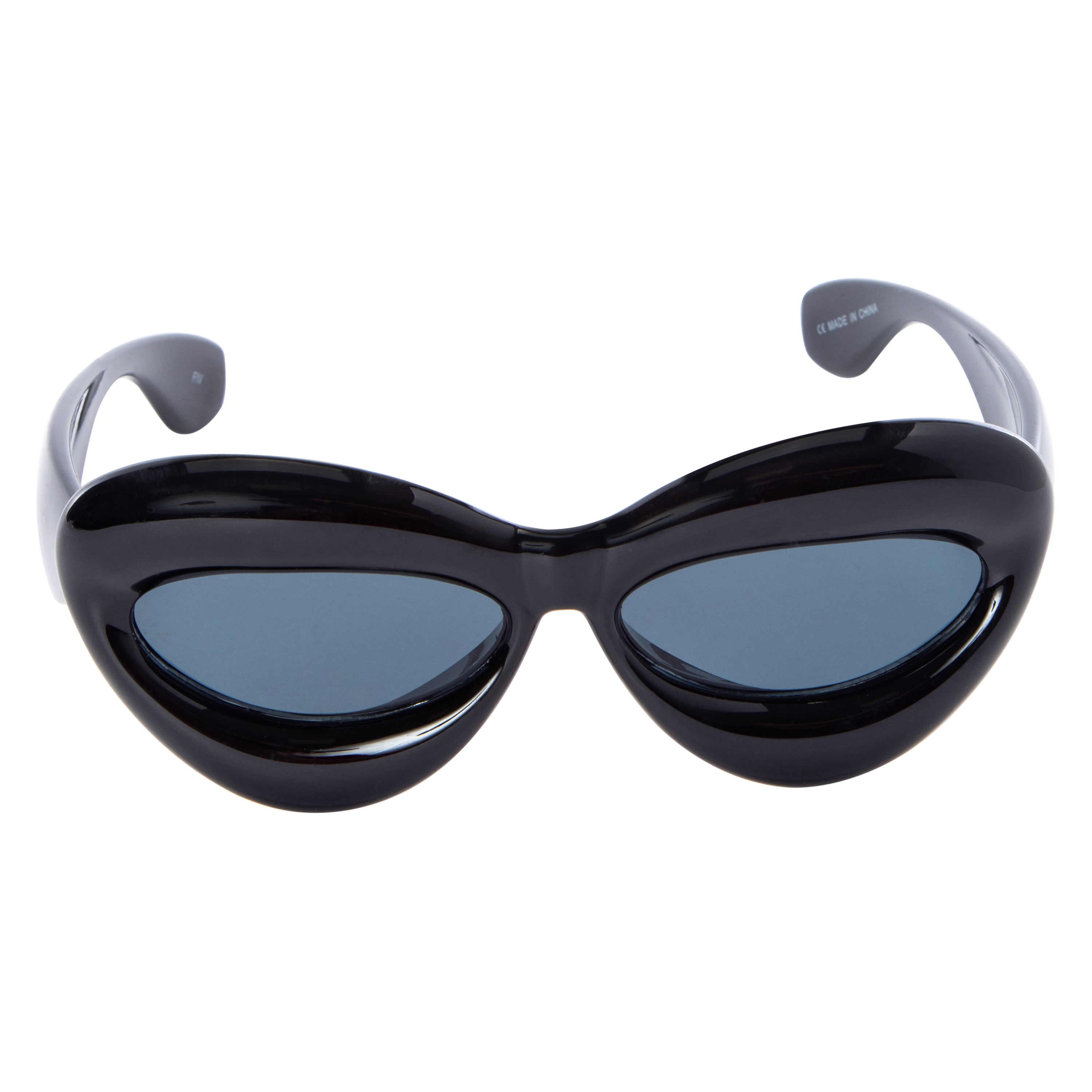Ladies Plastic Bubble Cat-Eye Sunglasses