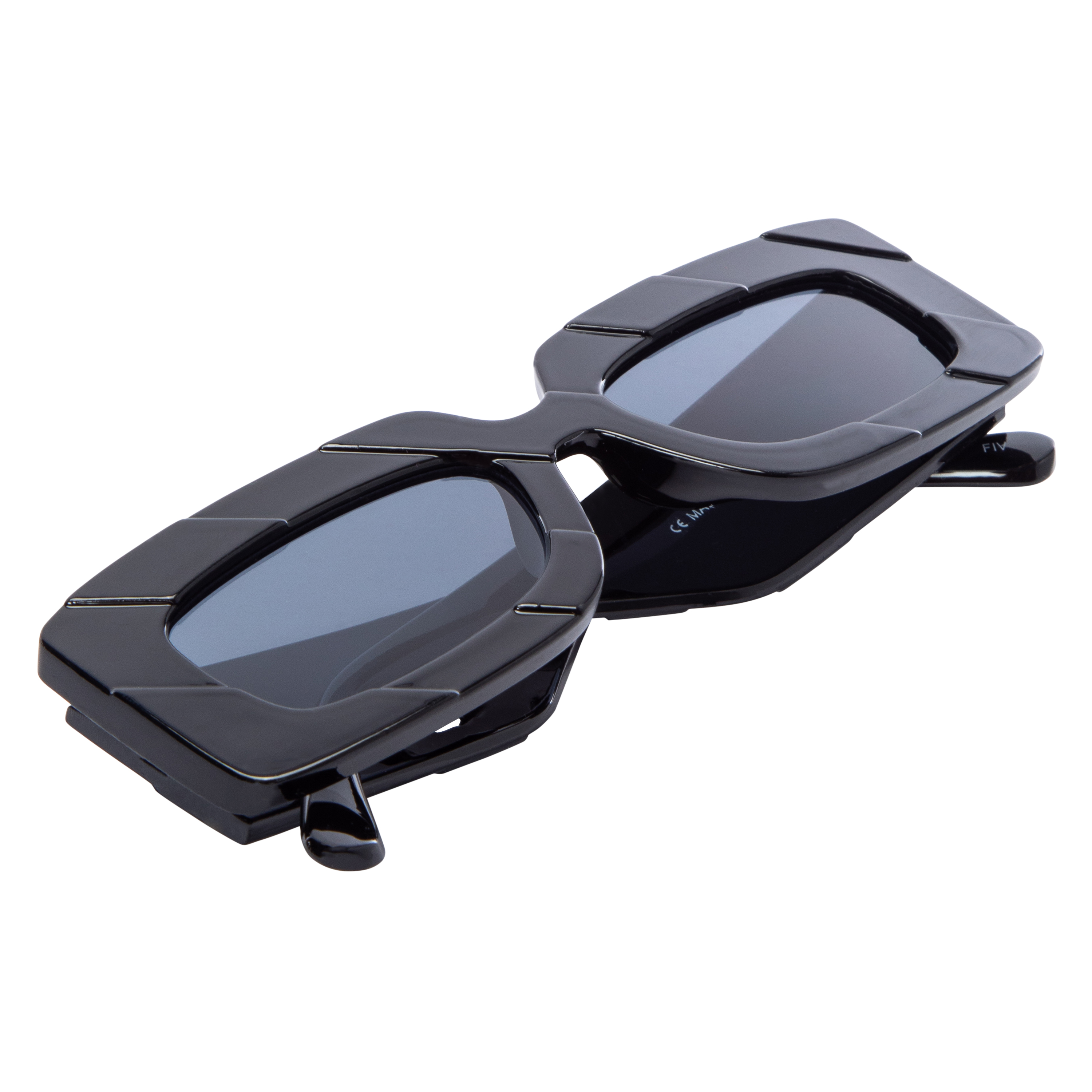 Ladies Plastic Chunky Rectangle Sunglasses
