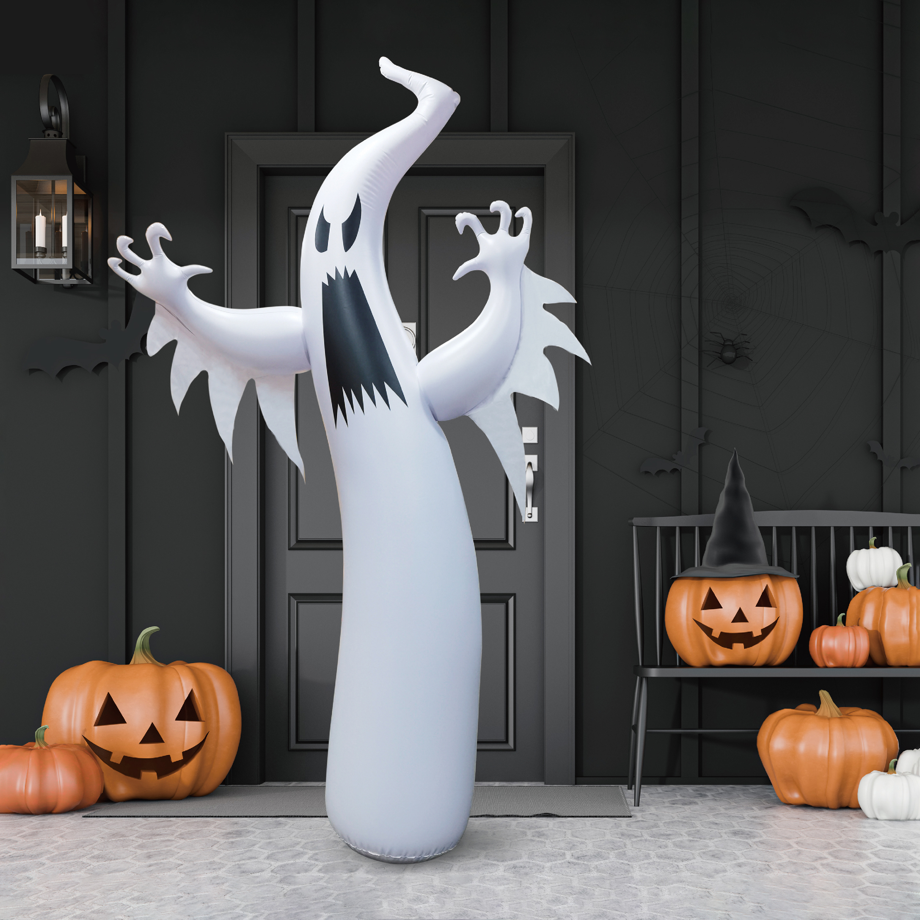 Inflatable Ghost Halloween Decor 8ft