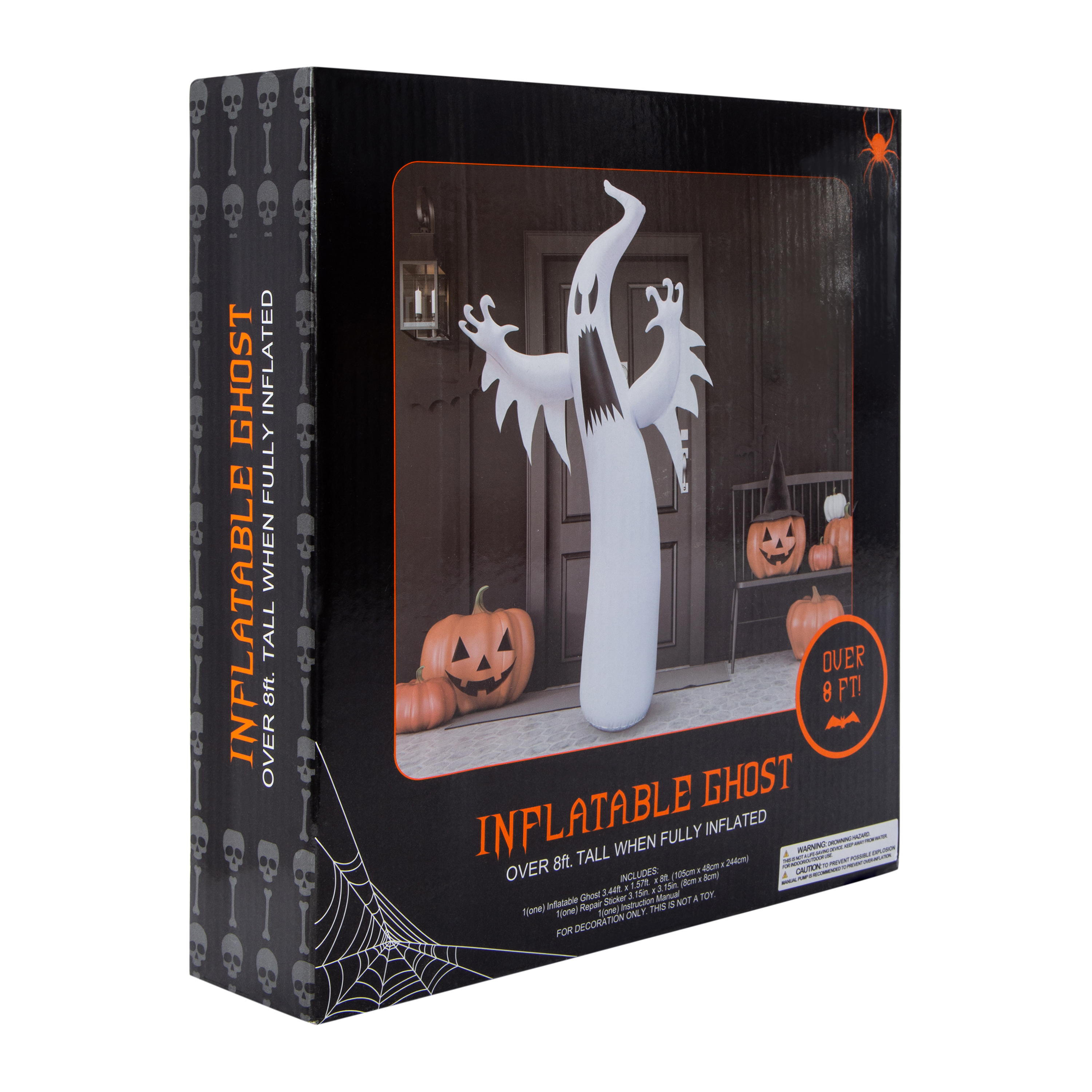 Inflatable Ghost Halloween Decor 8ft