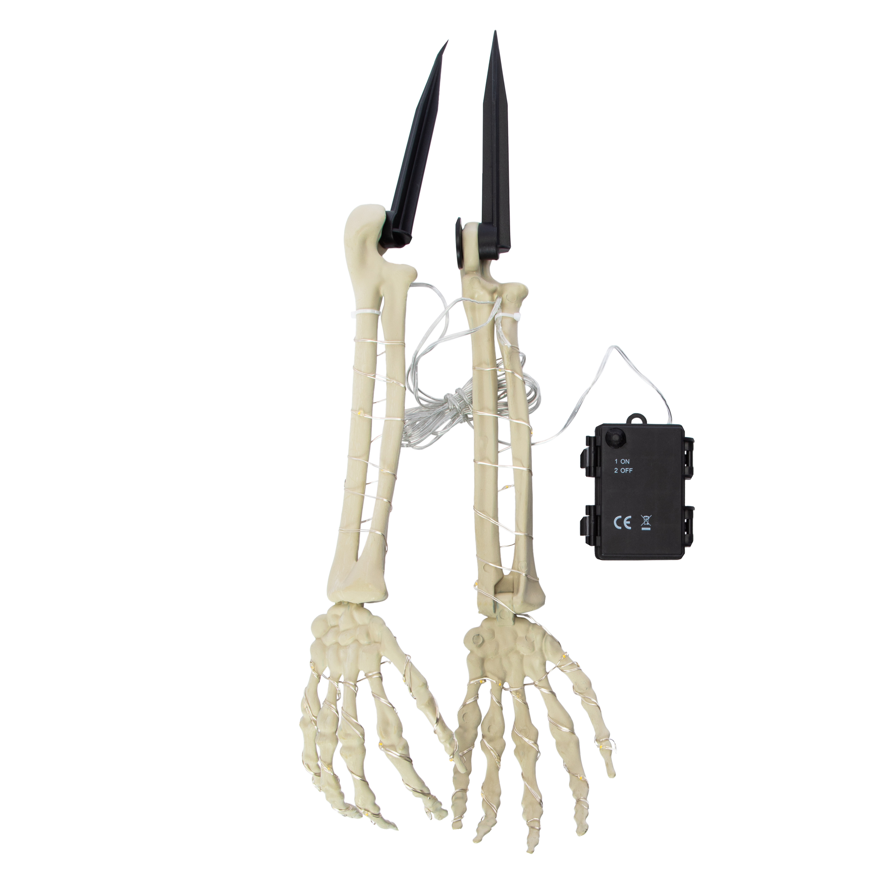 Light-Up Skeleton Arm Stakes 2-Count