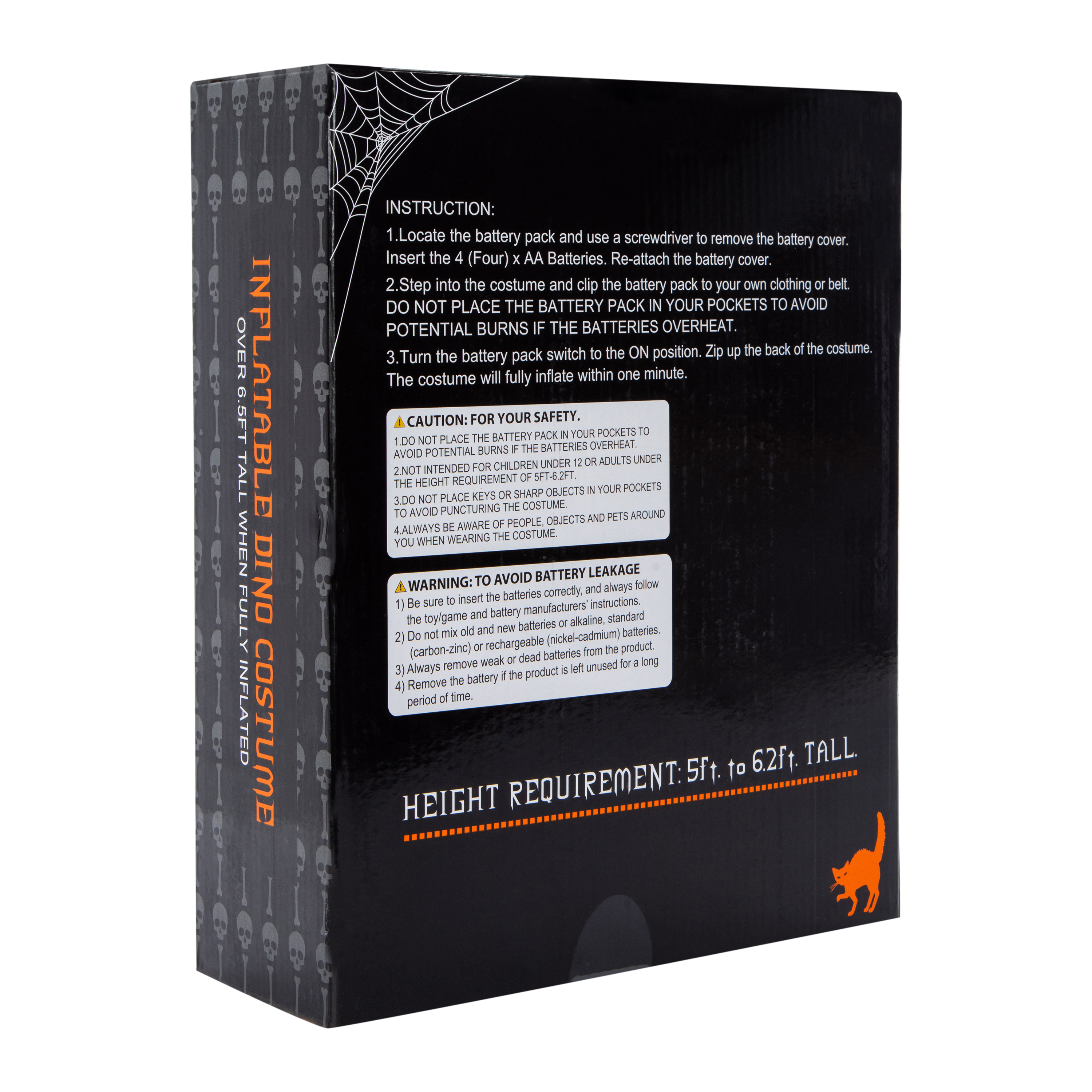 Inflatable Dino Halloween Costume 6.5ft