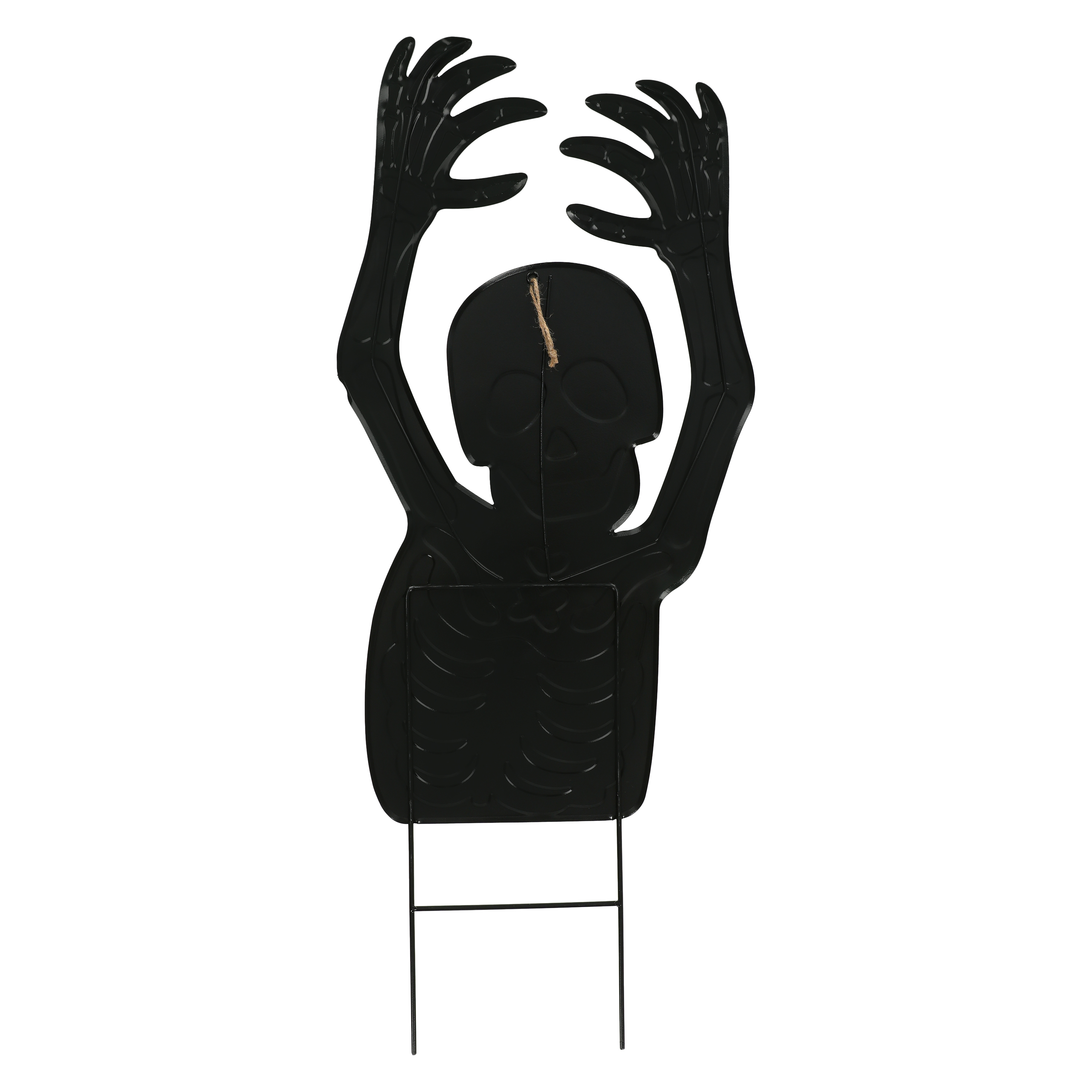 Glow In The Dark Skeleton Metal Yard Stake 29.02in