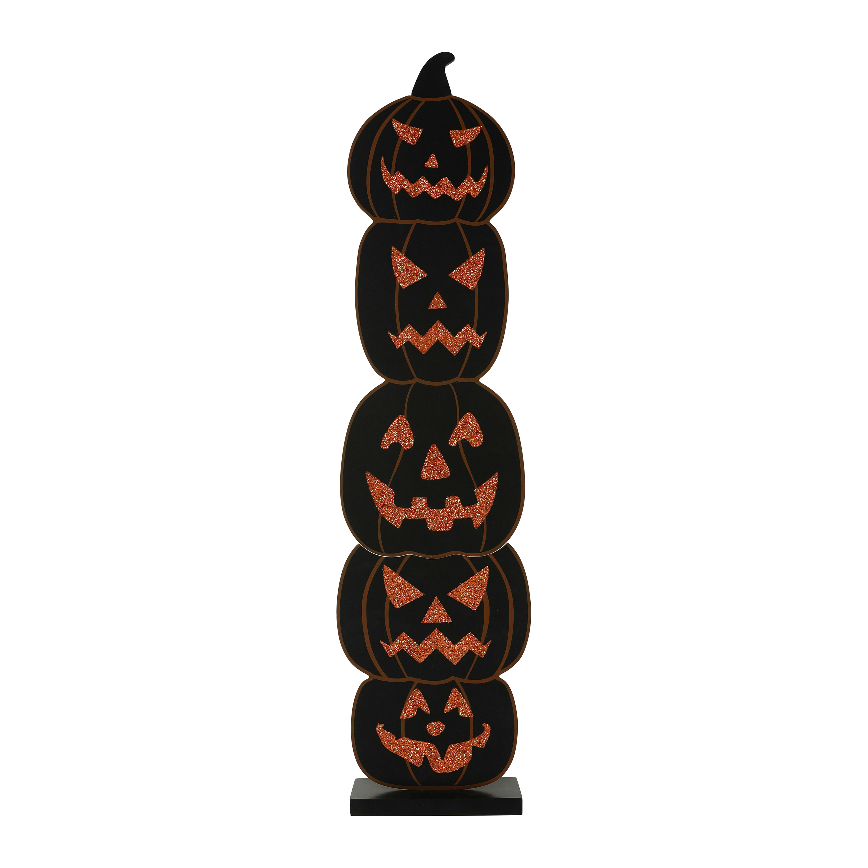 Halloween Stacked Pumpkins Porch Sign 9.06in x 36.02in
