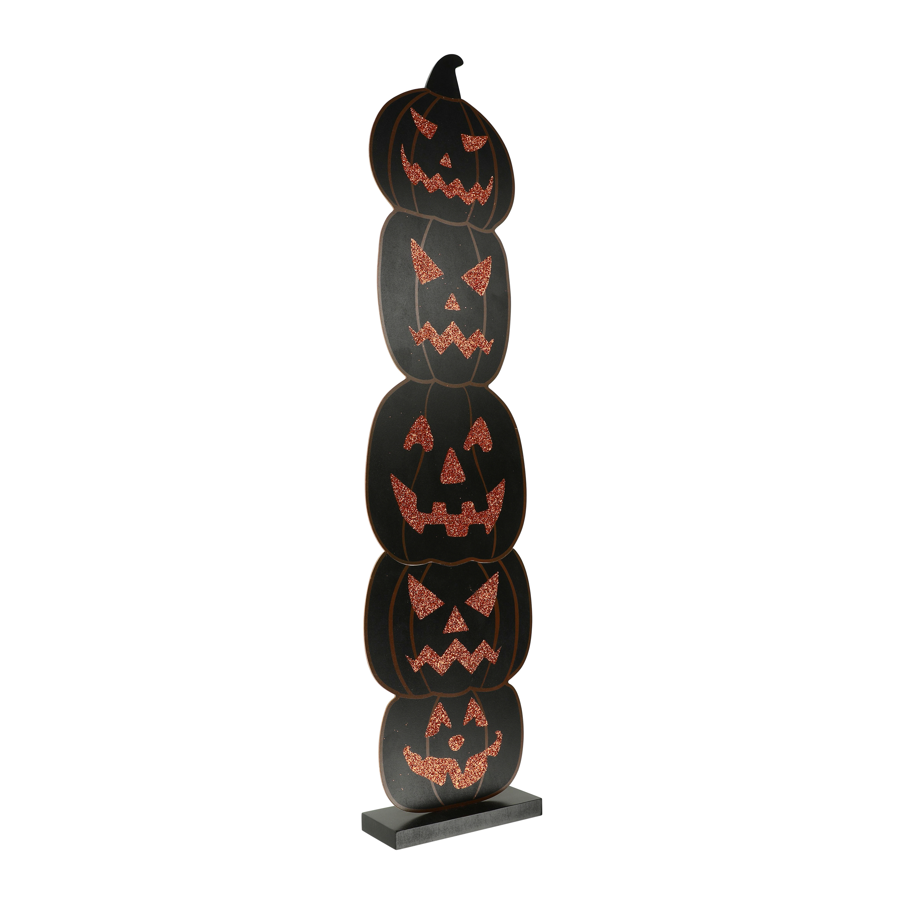 Halloween Stacked Pumpkins Porch Sign 9.06in x 36.02in