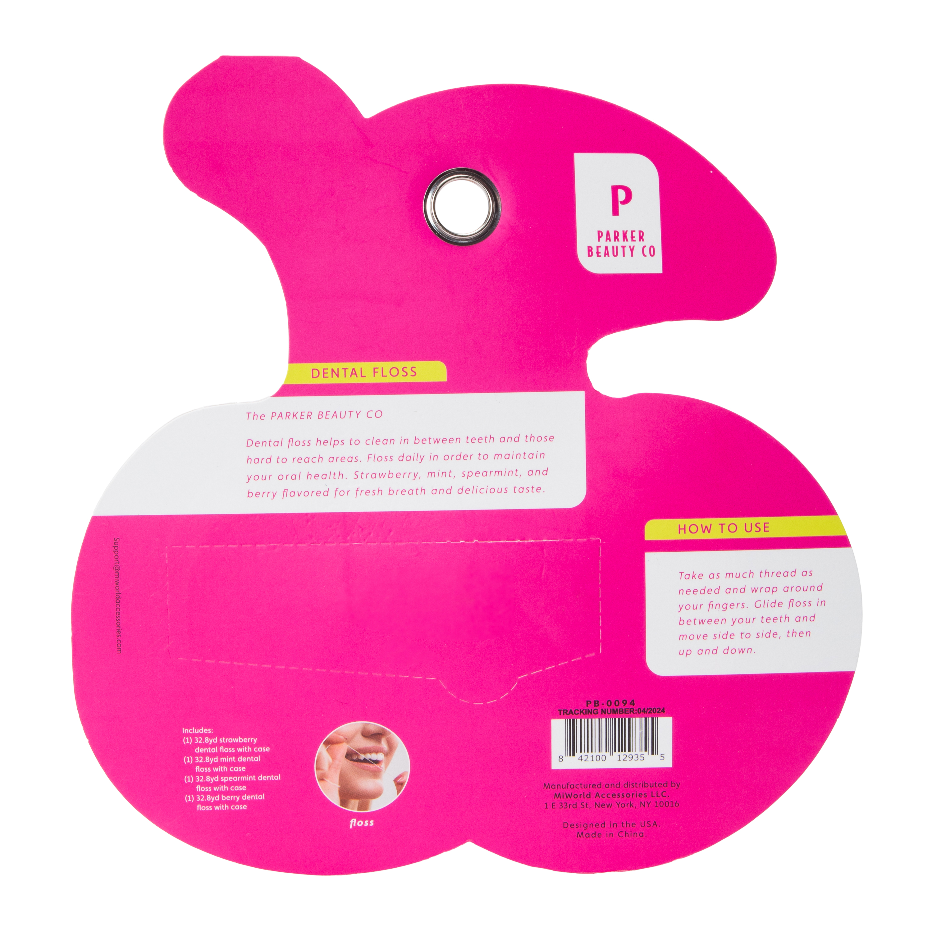 Flavored Dental Floss Set 4-Count