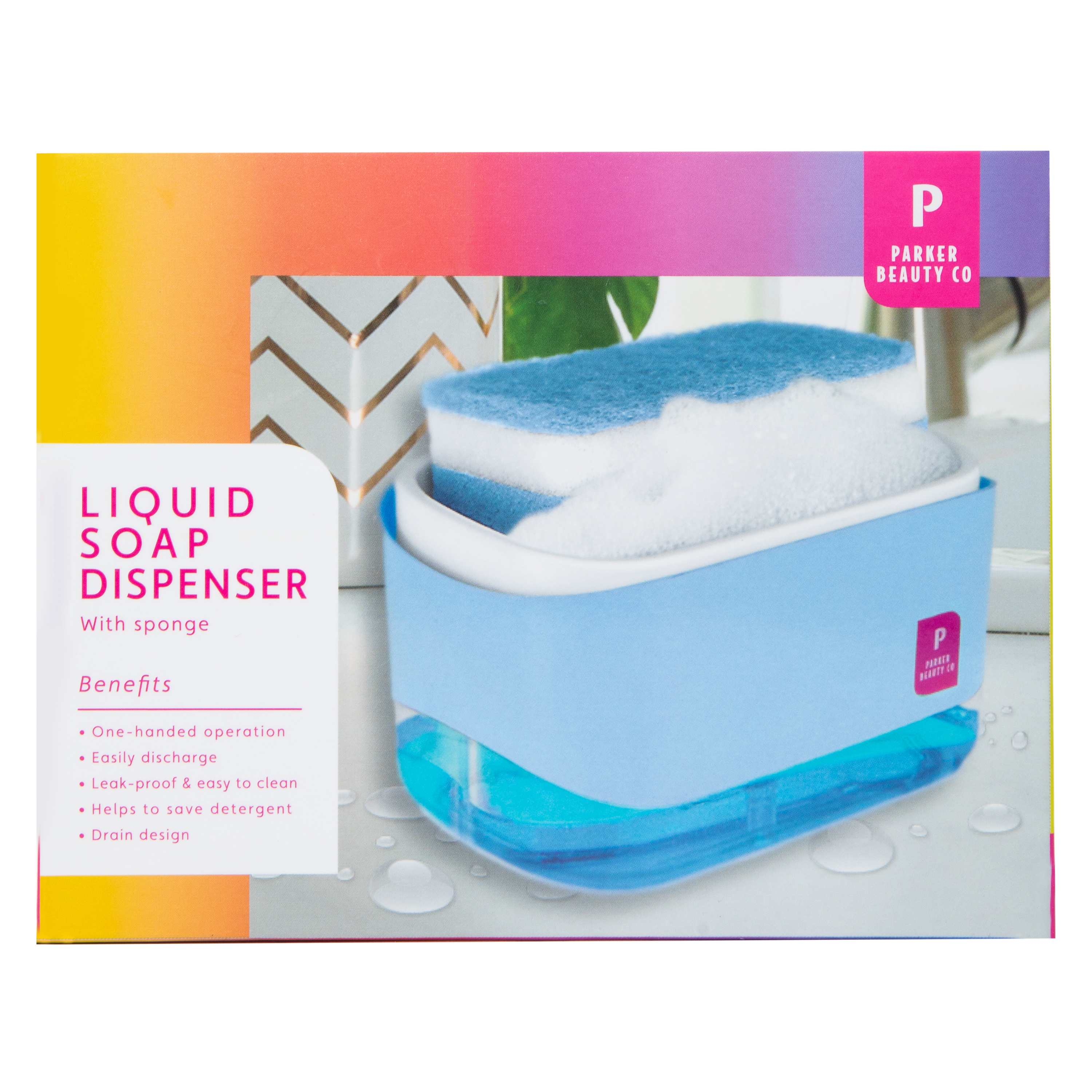 Liquid Soap Dispenser With Sponge Holder