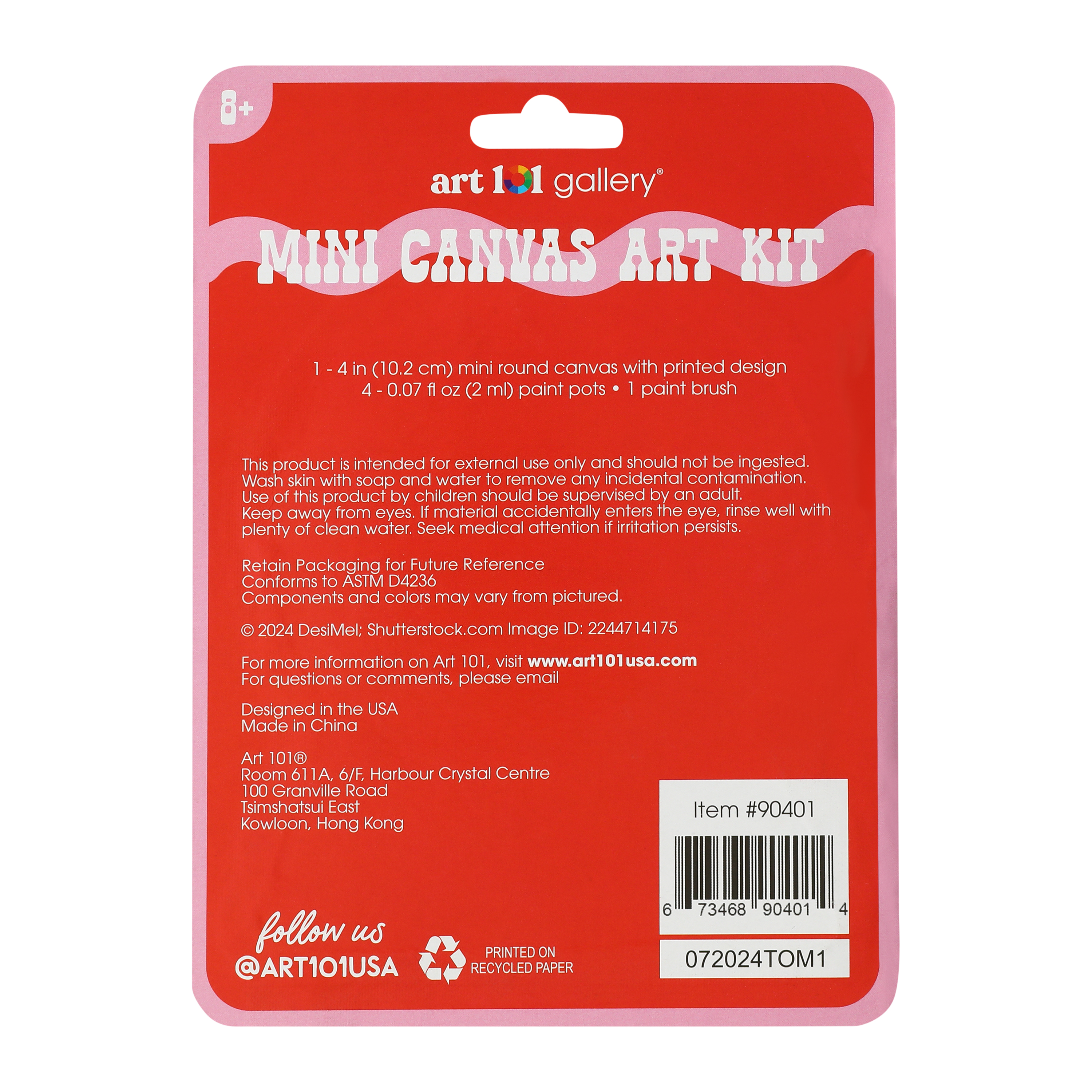Art 101 Gallery® Mini Canvas Kit