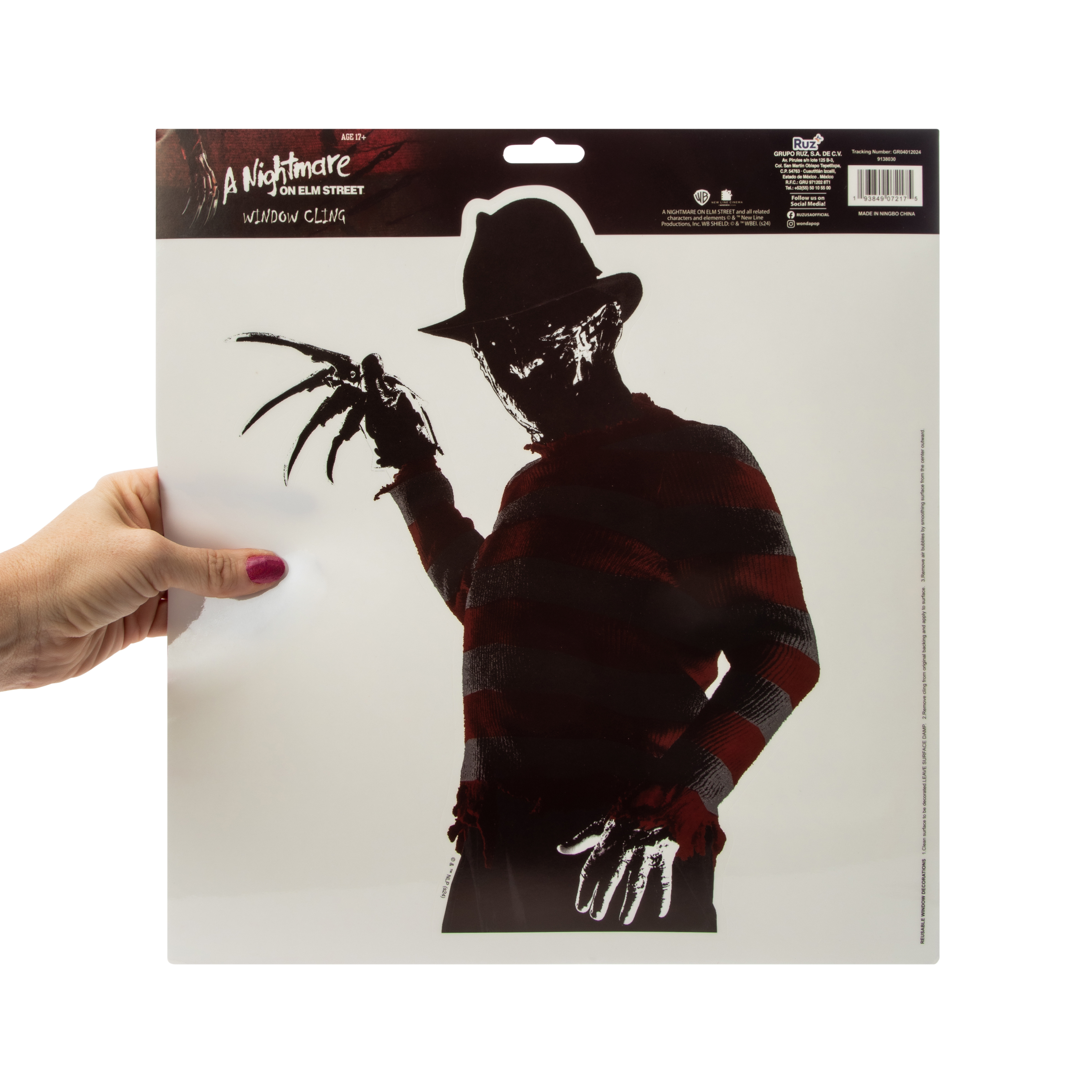 A Nightmare On Elm Street Window Cling