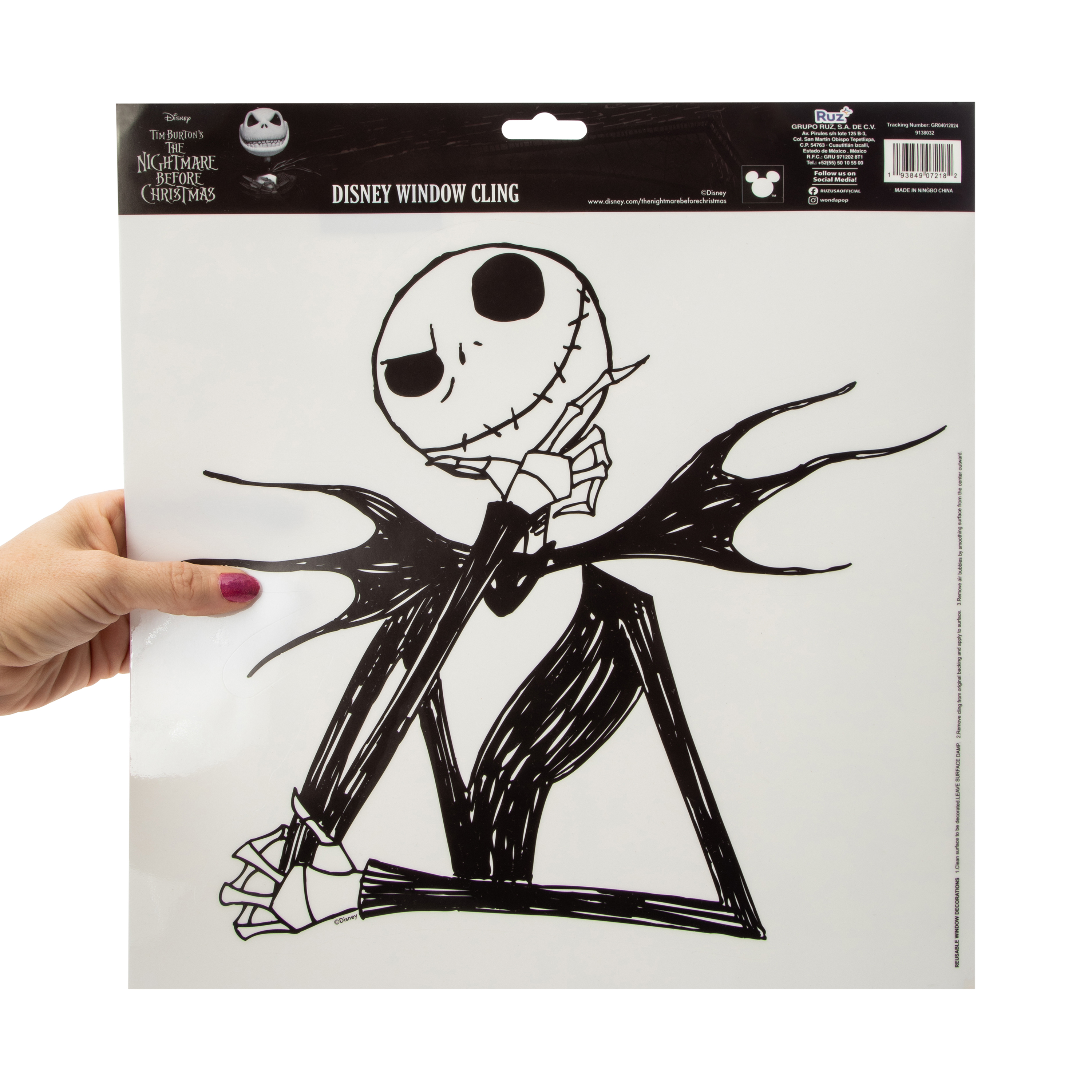 Disney Tim Burton's The Nightmare Before Christmas Window Cling