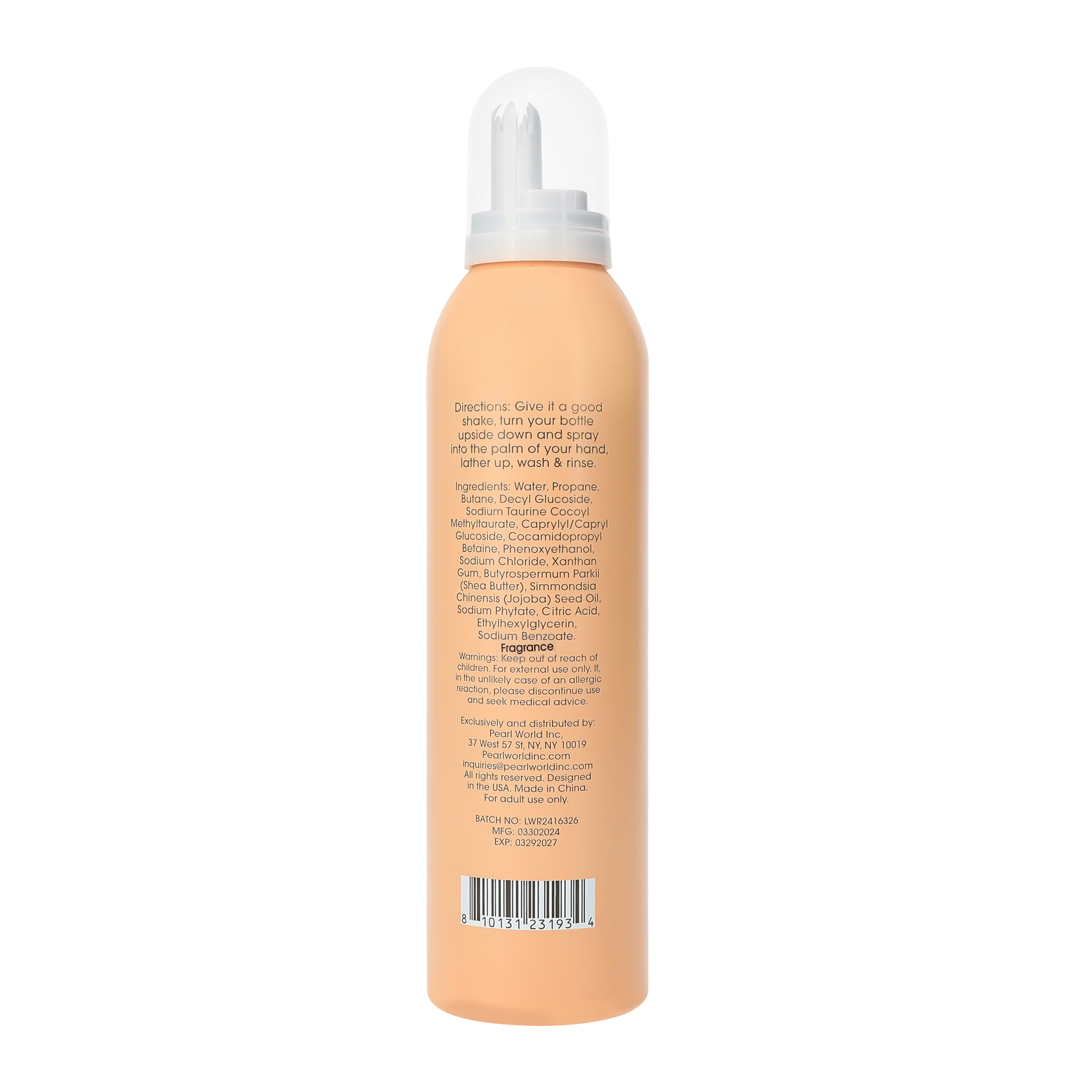 Whipped Shower Foam 8.45oz - Coconut & Macadamia Oil
