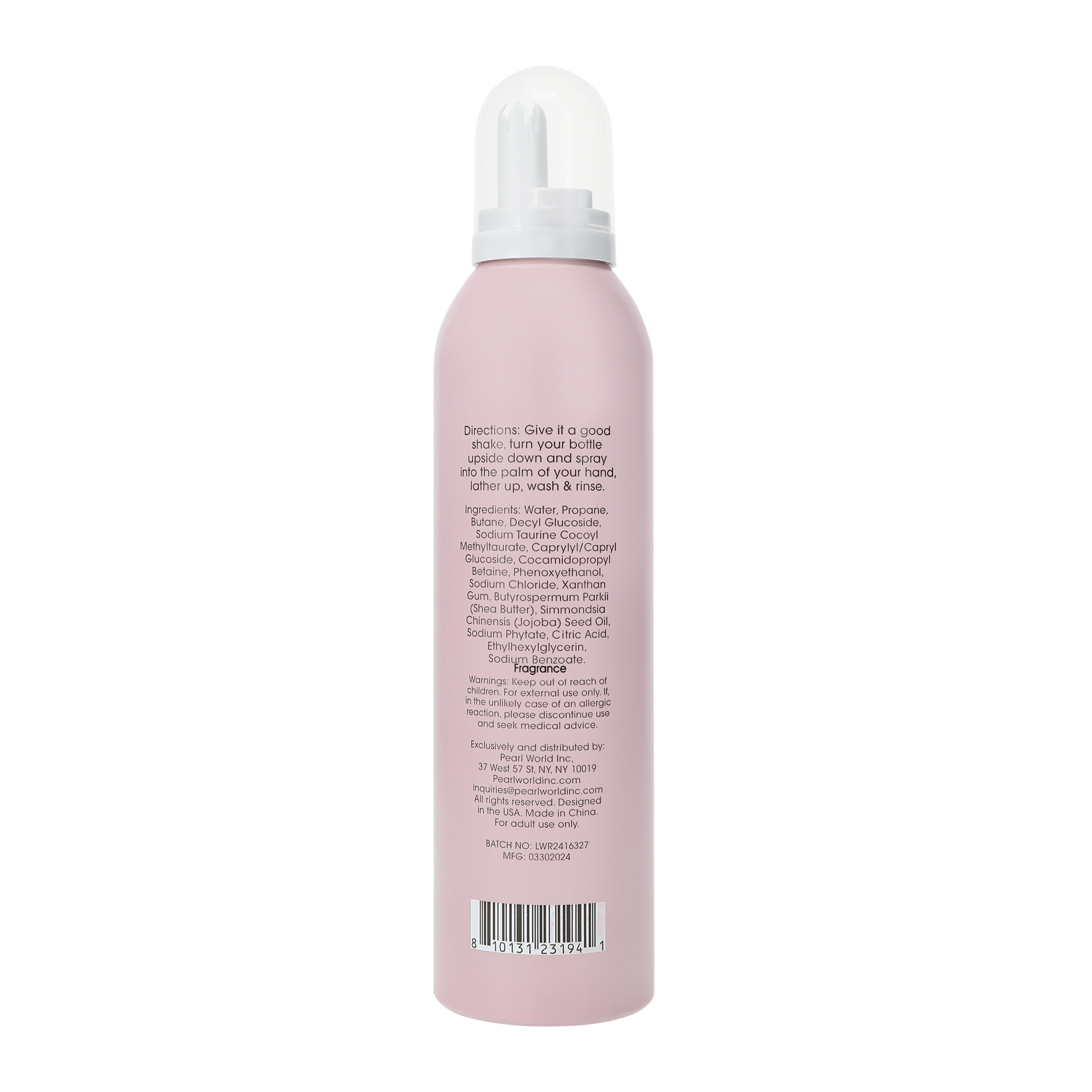 Whipped Shower Foam 8.45oz - Rose & Honey