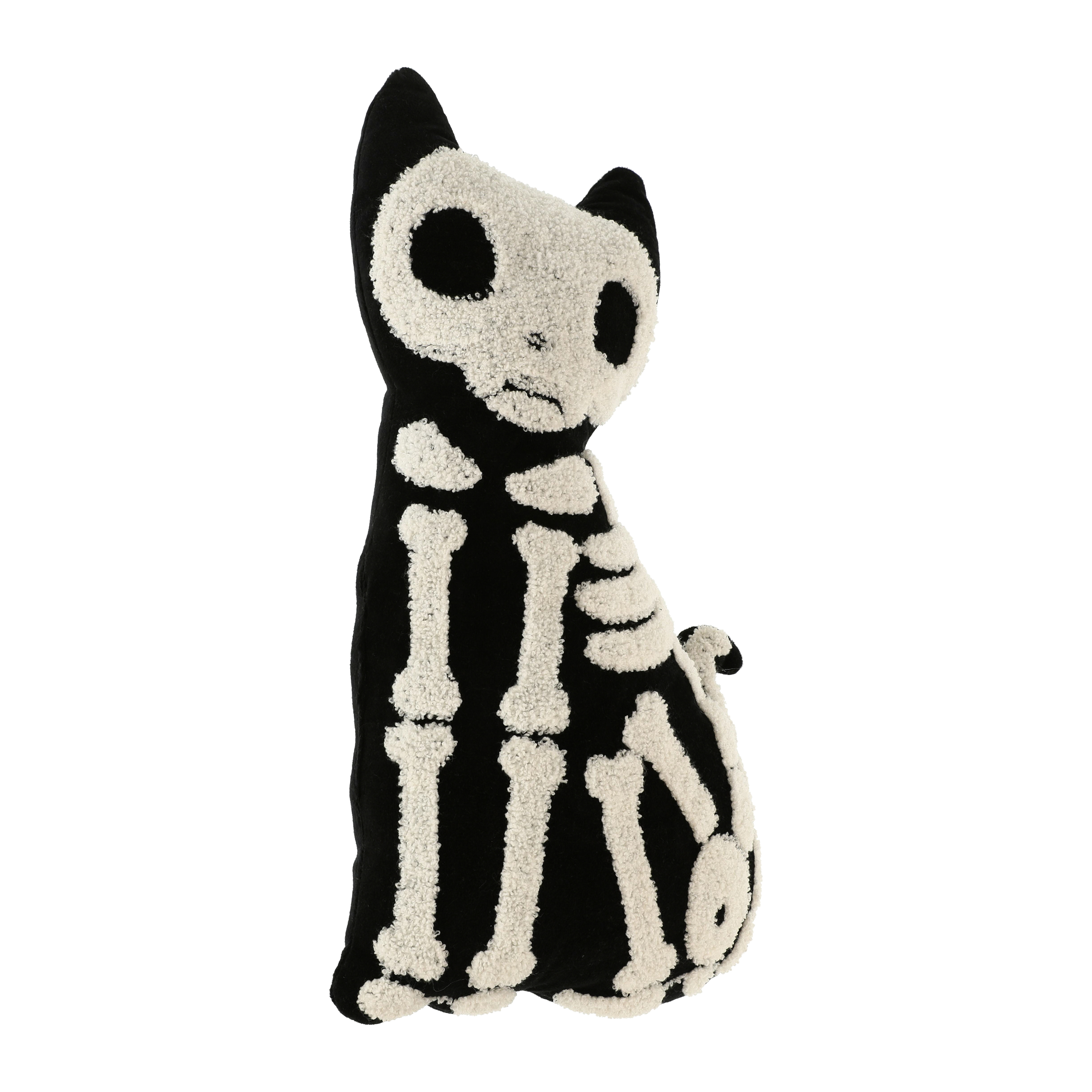 Skeleton Cat Pillow