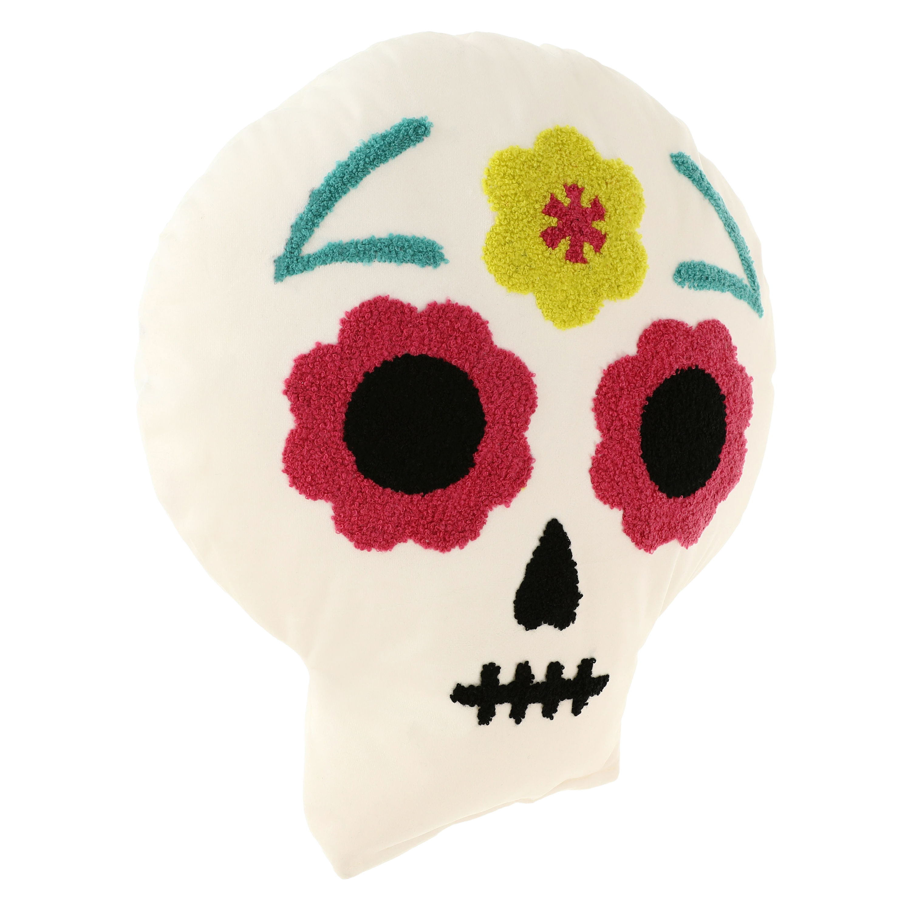 Sugar Skull Halloween Throw Pillow 10in x 18in