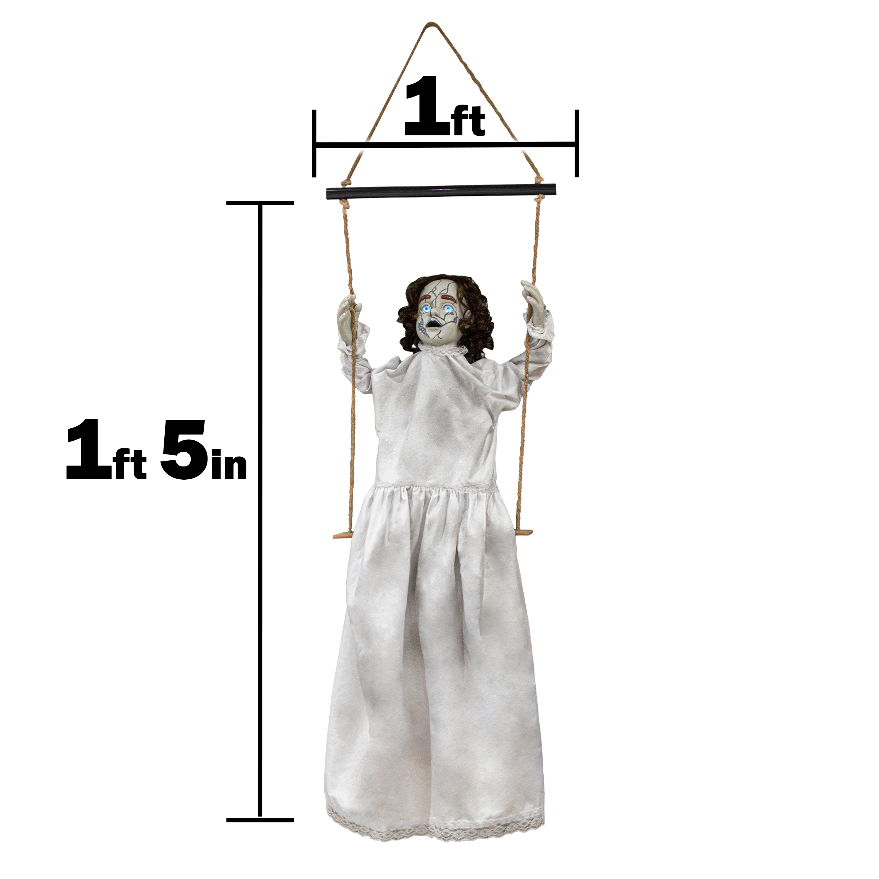 Creepy LED Animatronic Doll 3ft