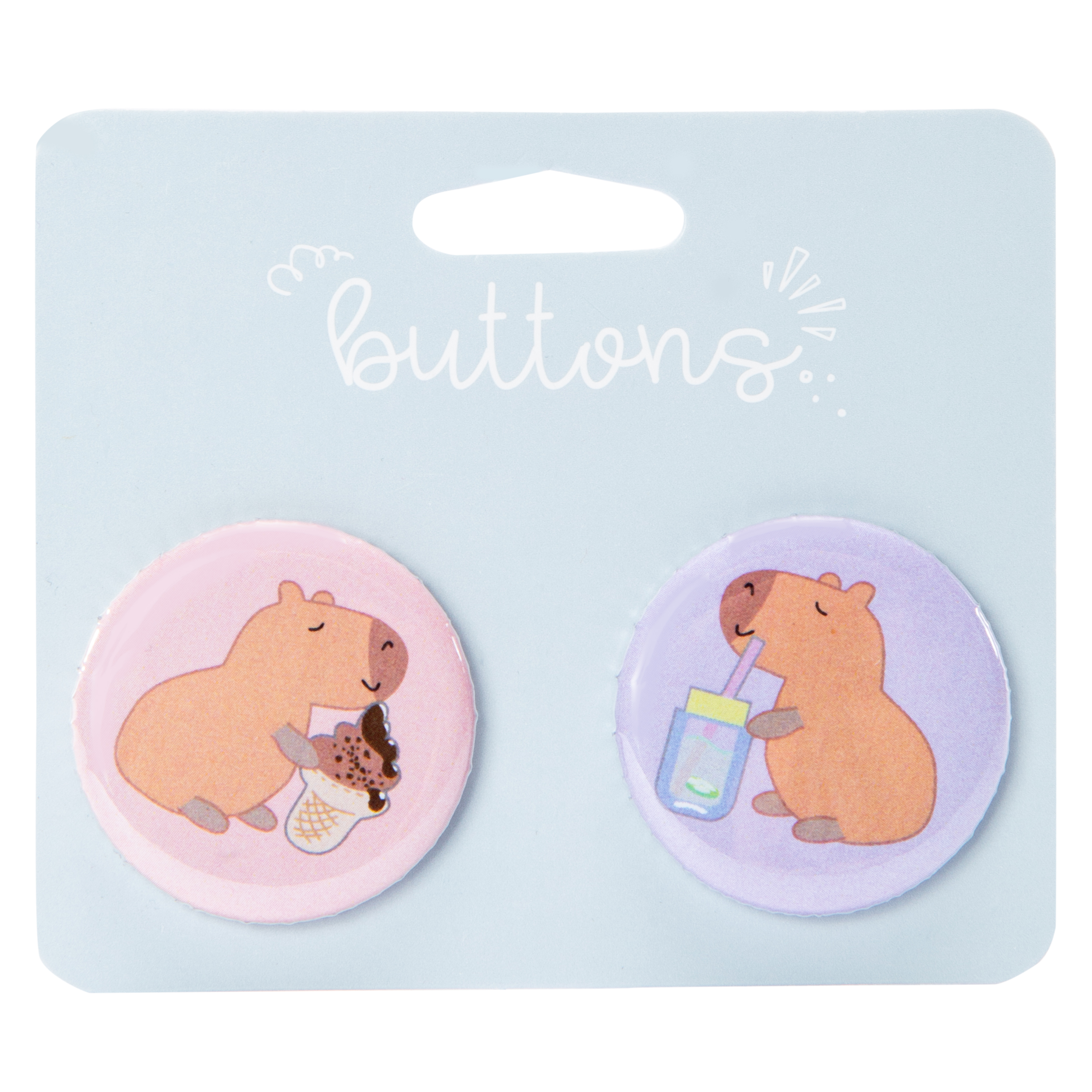 Novelty Button Pins 2-Count