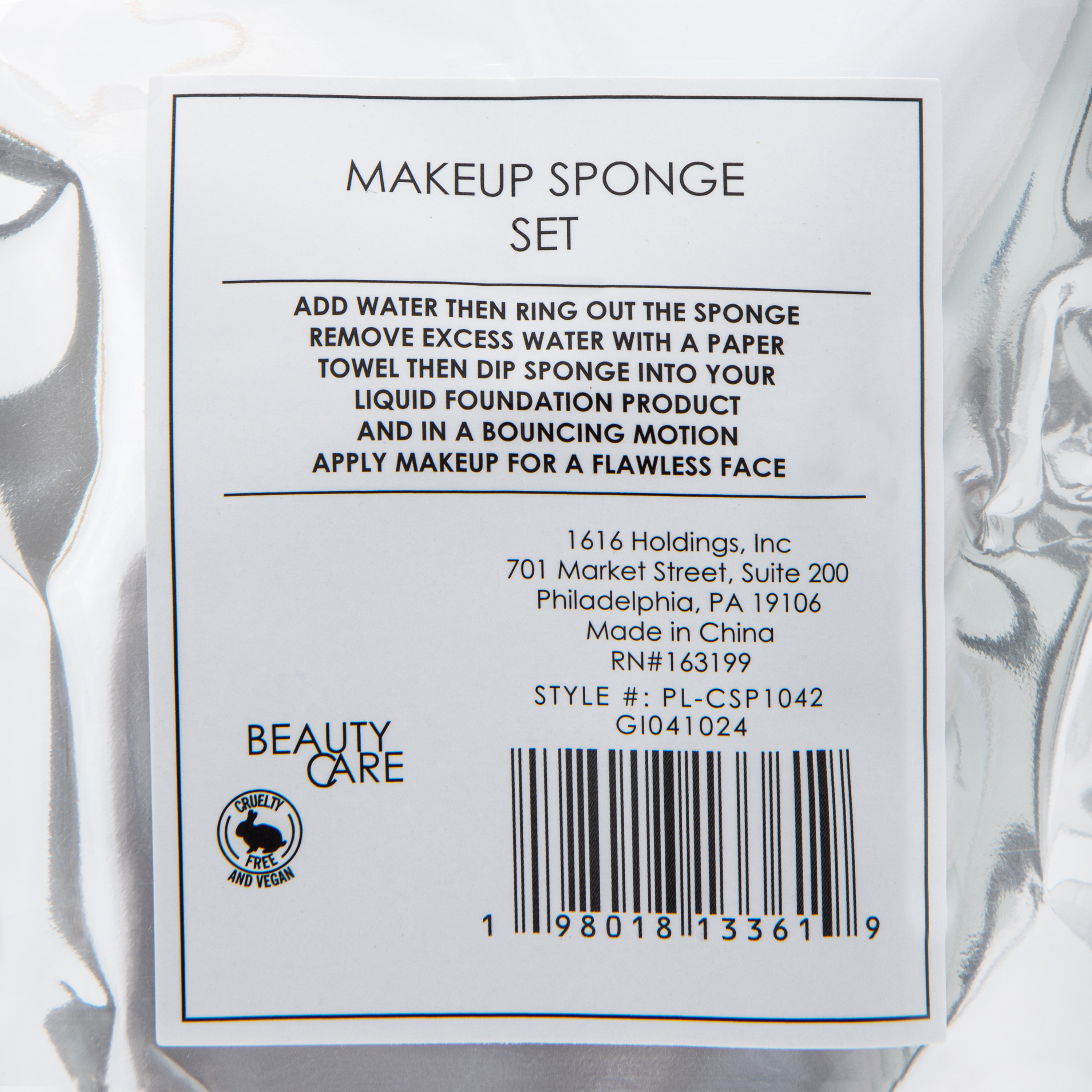 Makeup Sponge Set 4-Count