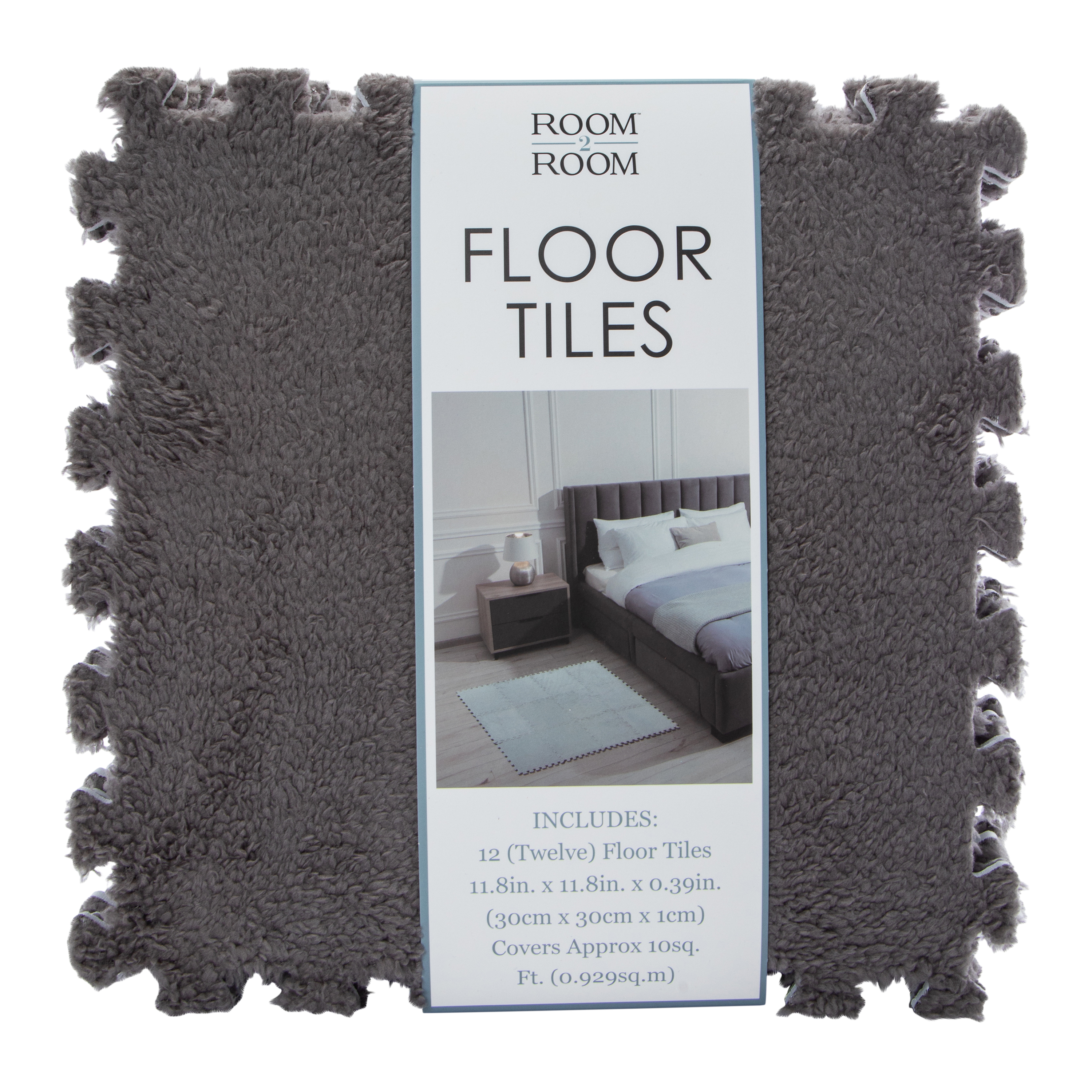 Interlocking Carpet Floor Tile Set 12-Count