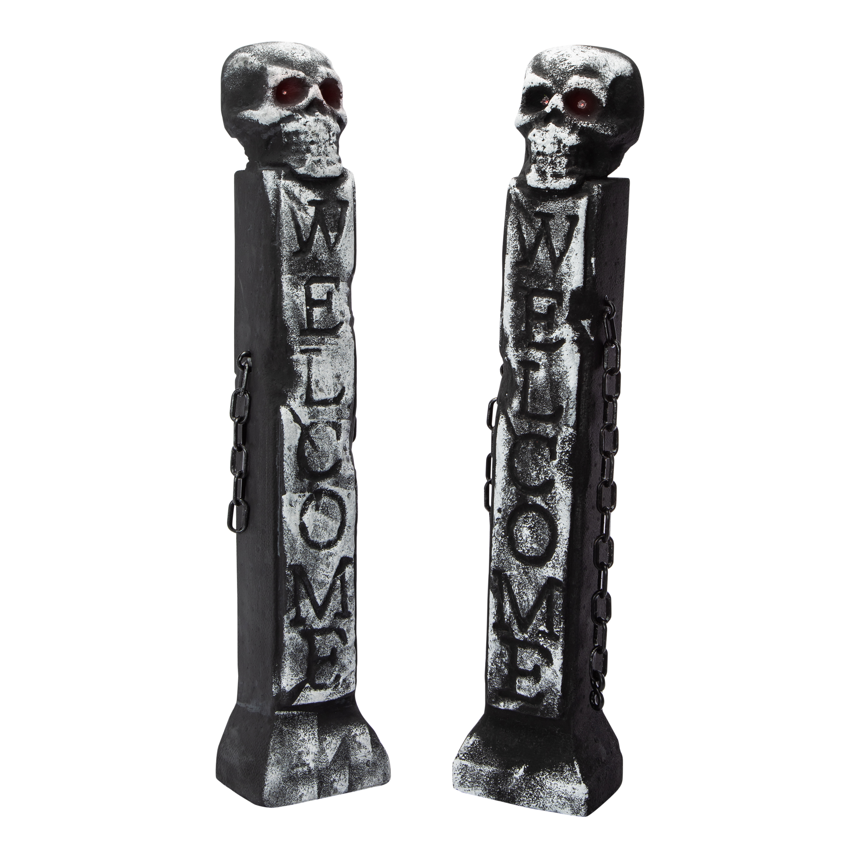 LED Fence Post Halloween Decor 2-Count
