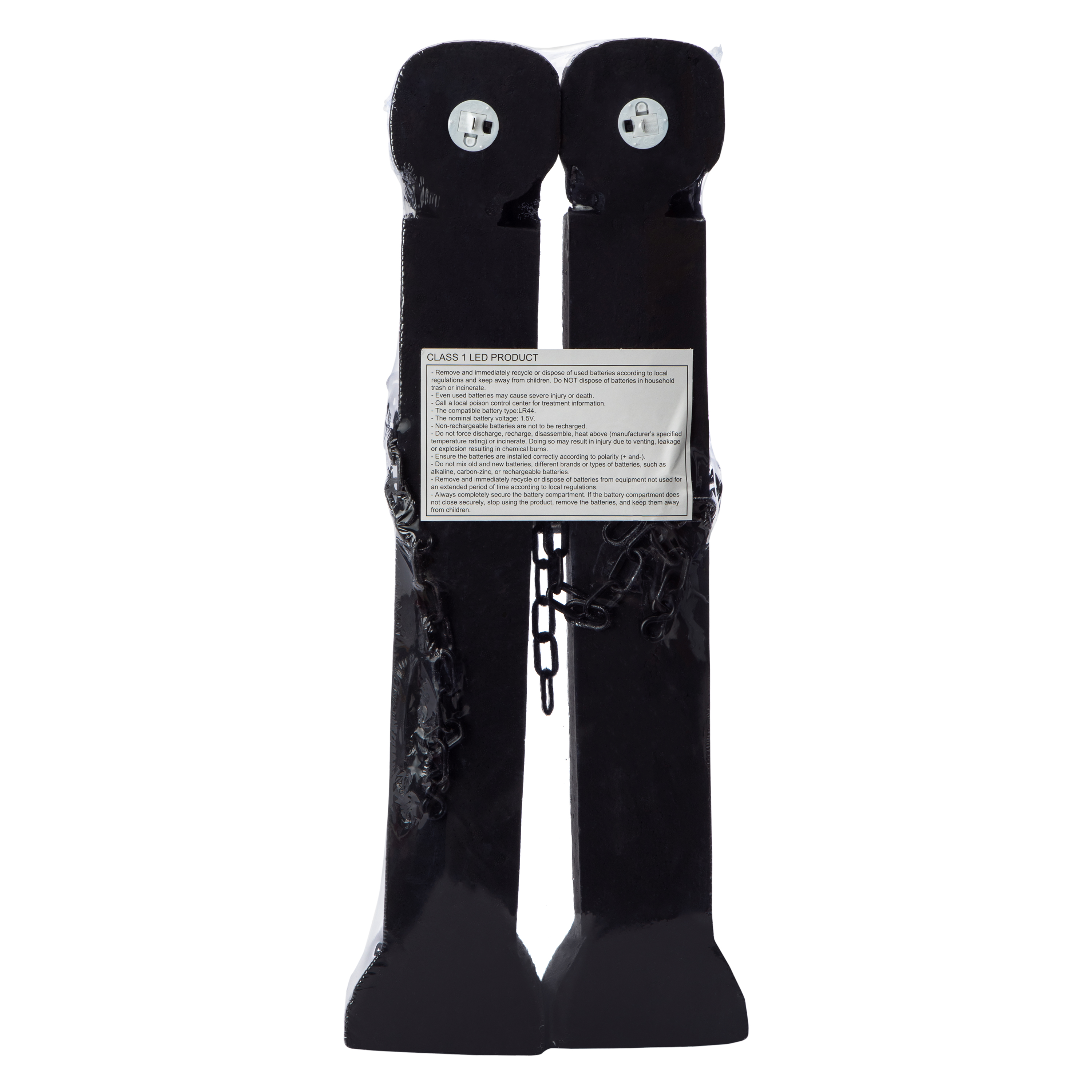 LED Fence Post Halloween Decor 2-Count