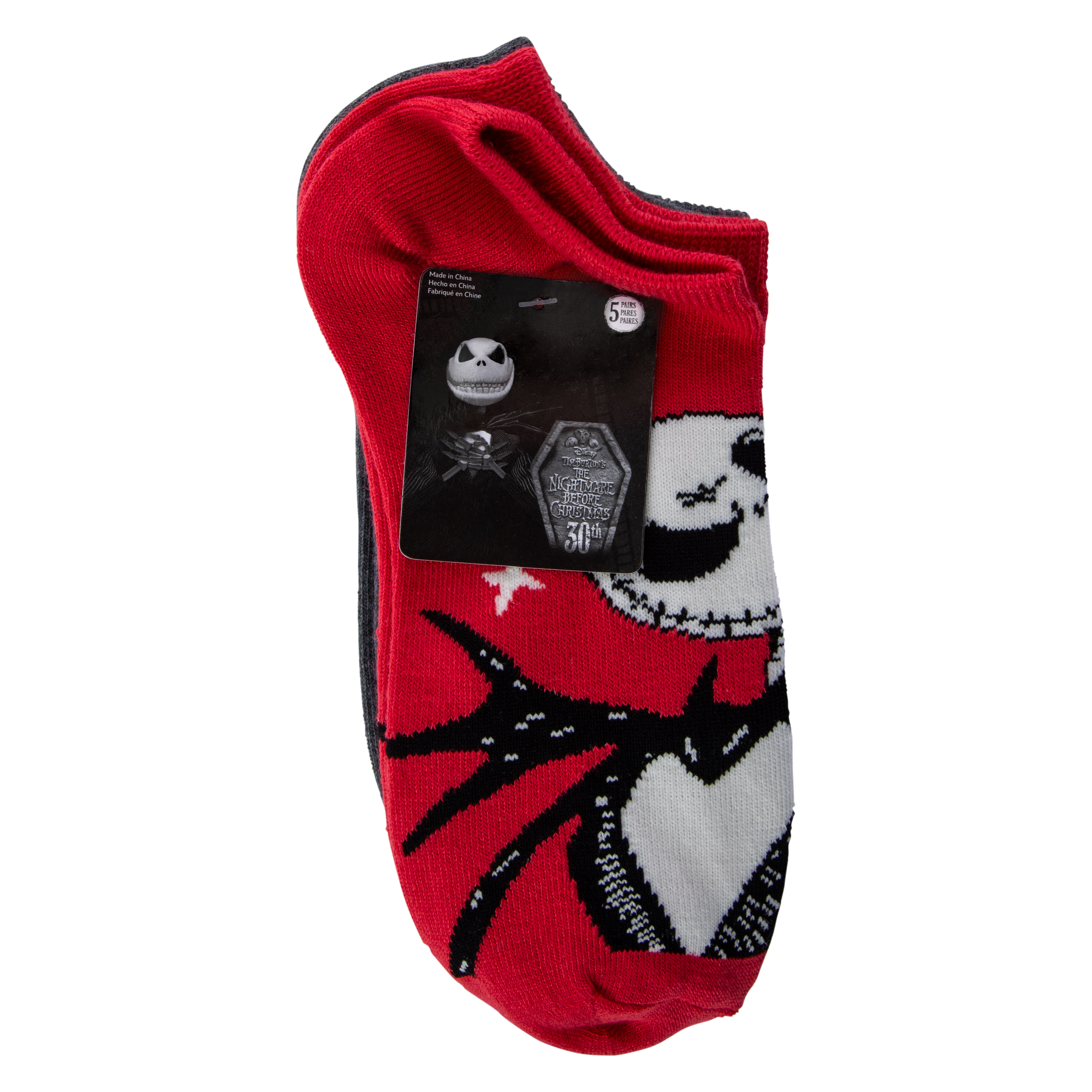 Disney Tim Burton's The Nightmare Before Christmas Ankle Socks 5-Pack