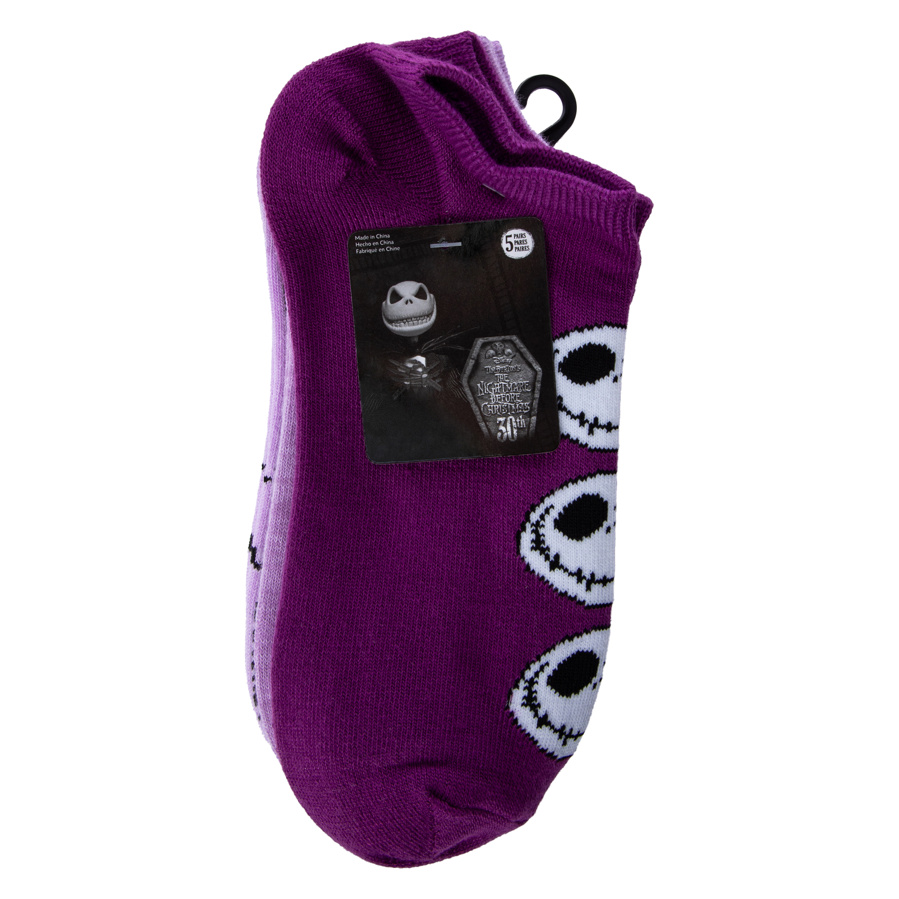 Disney Tim Burton's The Nightmare Before Christmas Ladies No-Show Socks