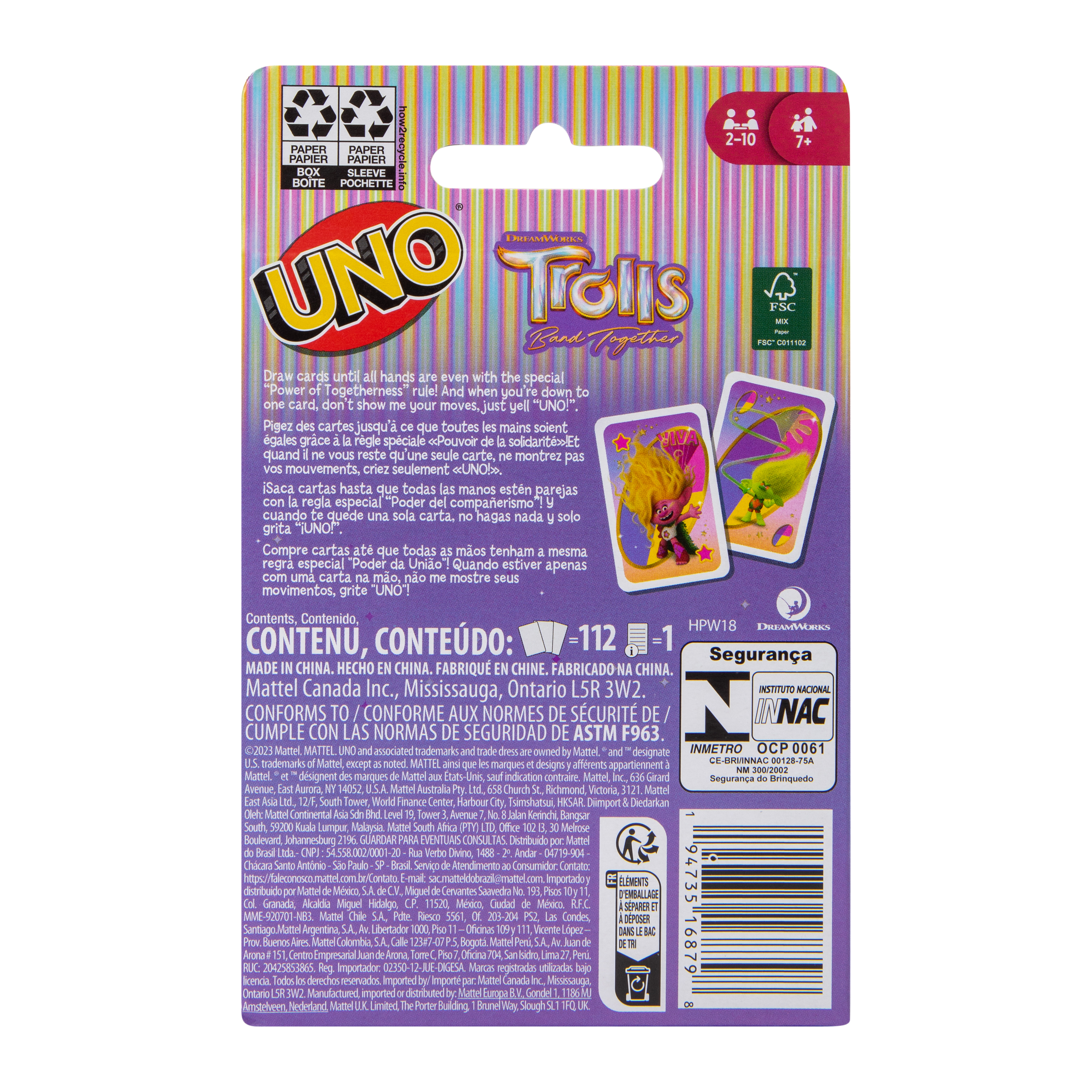 Uno® Dreamworks Trolls Card Game