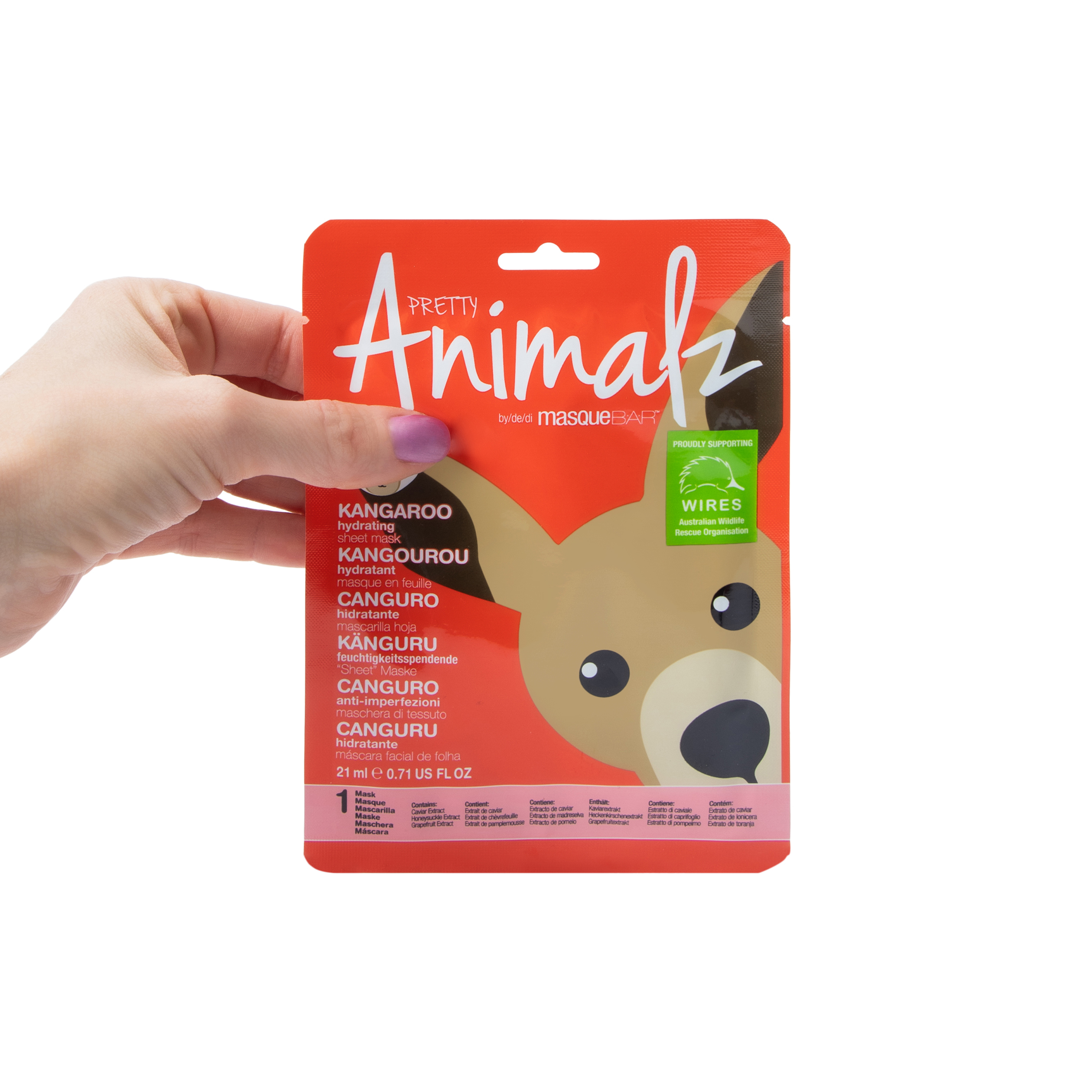 Masque Bar™ Pretty Animals Kangaroo Purifying Sheet Mask