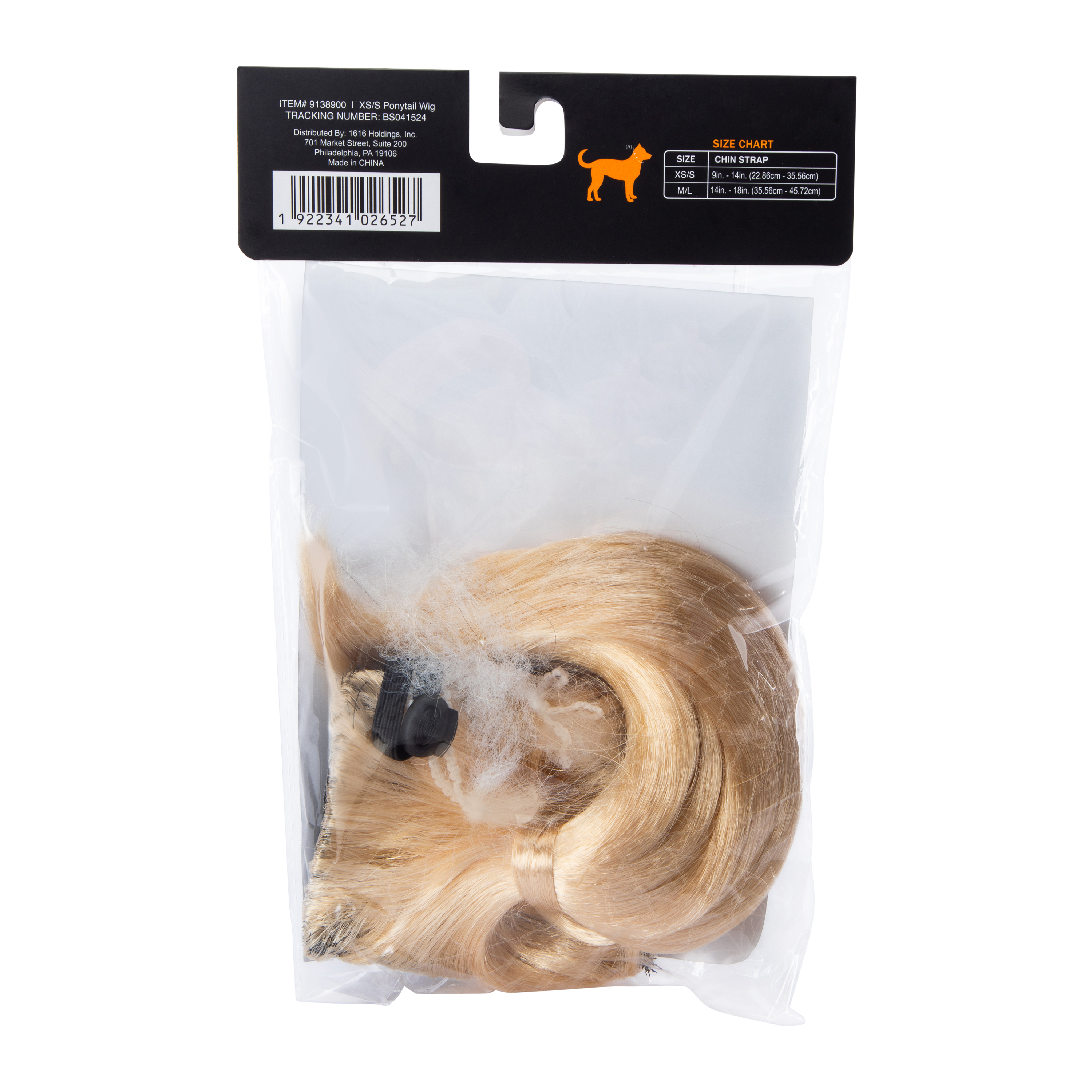 Pet Costume Ponytail Wig - XS/S