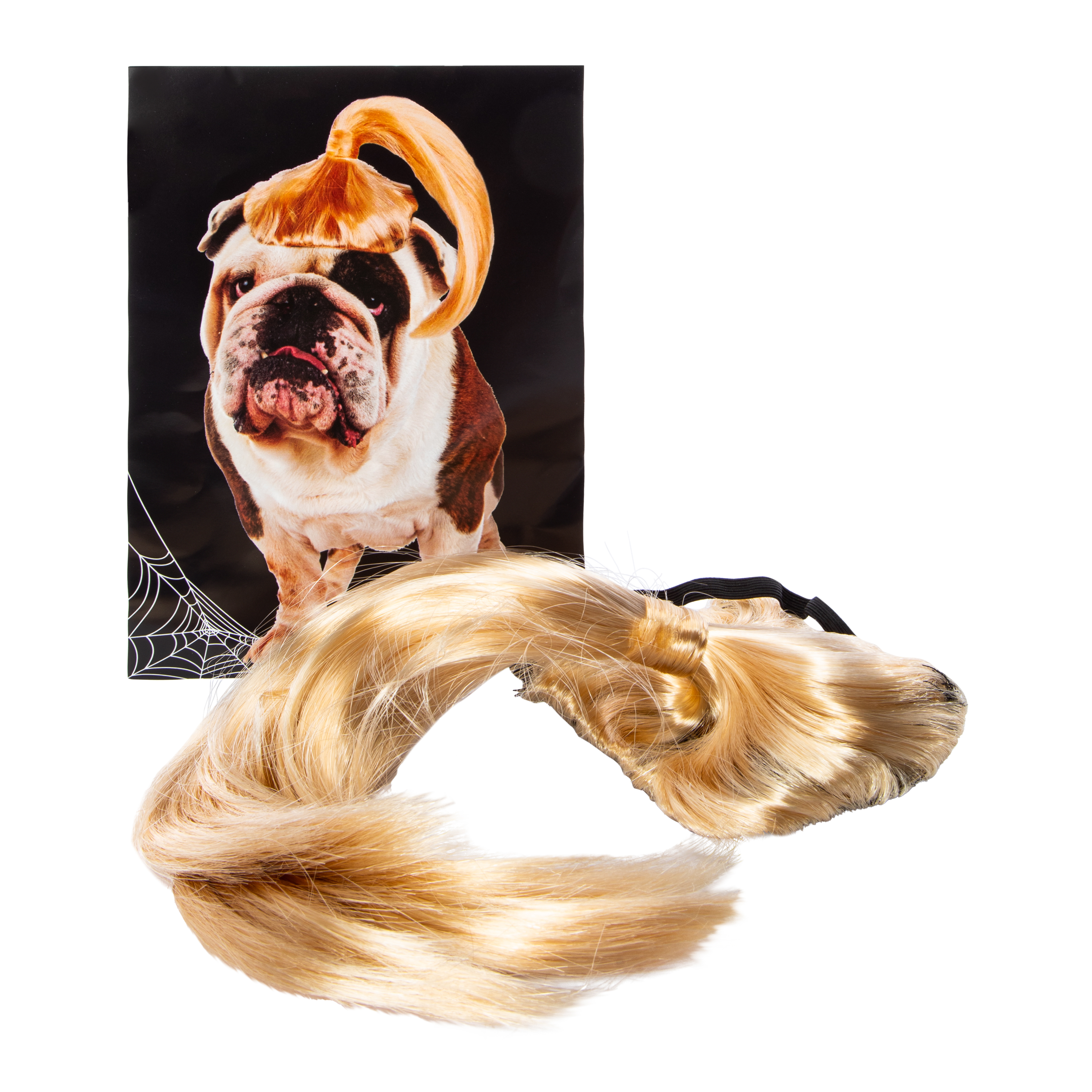 Pet Costume Blonde Ponytail Wig