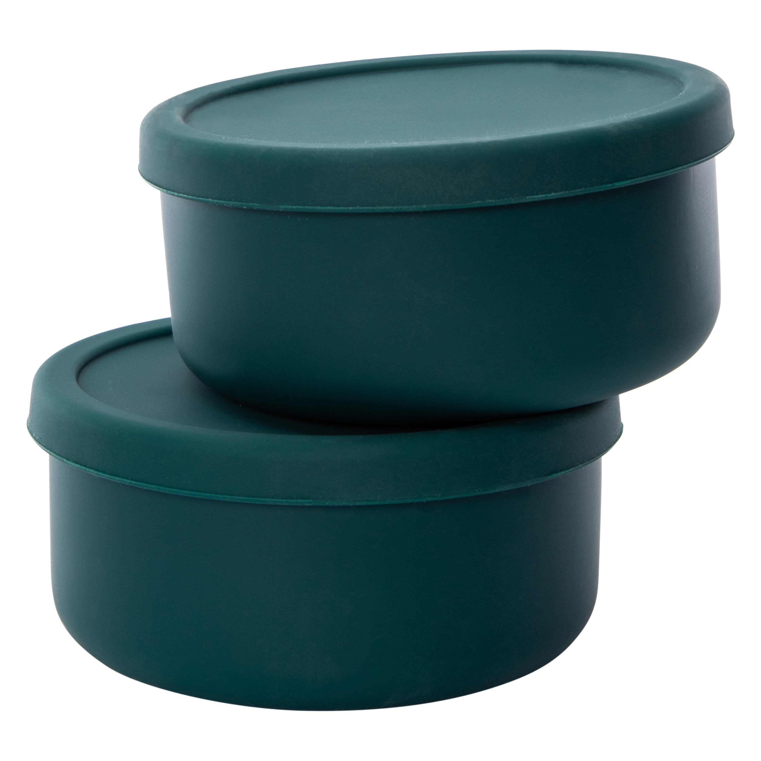 2-Count Round Silicone Food Containers 5.7in x 2.7in