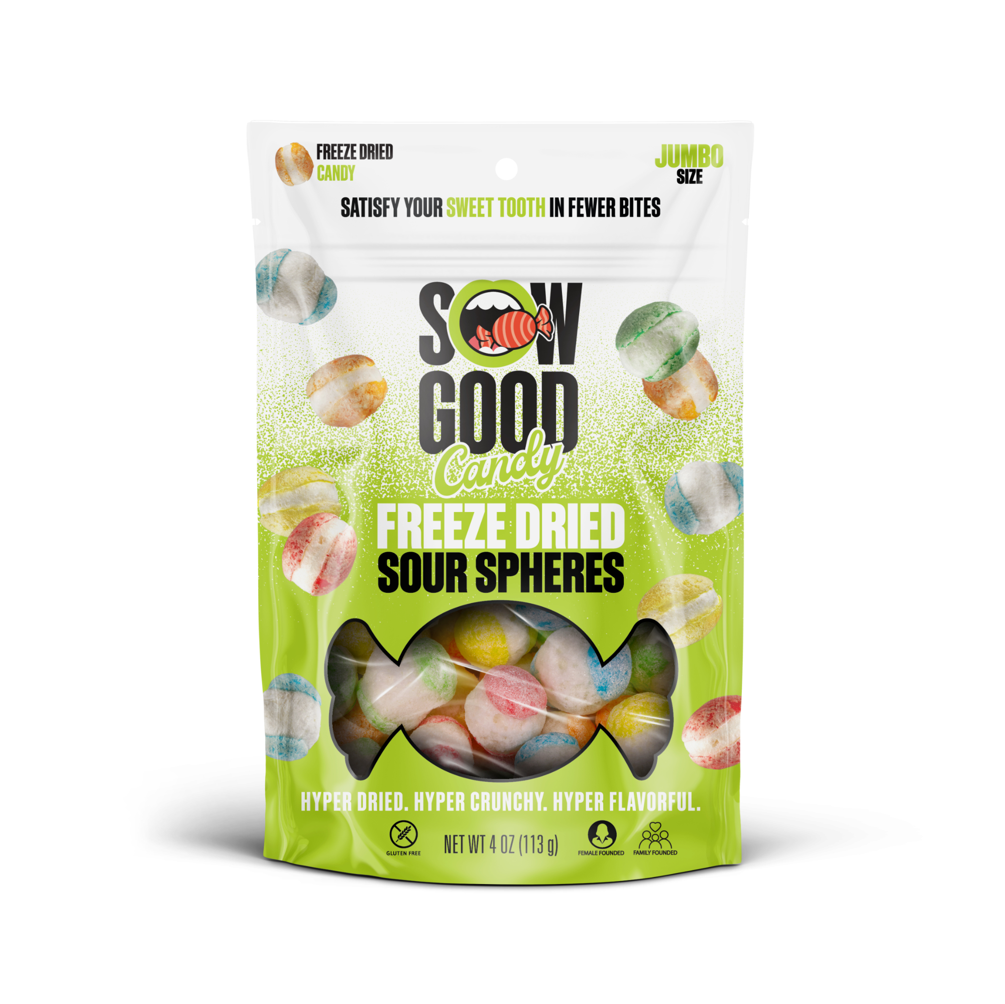 Sow Good™ Sour Spheres Freeze Dried Candy 4oz