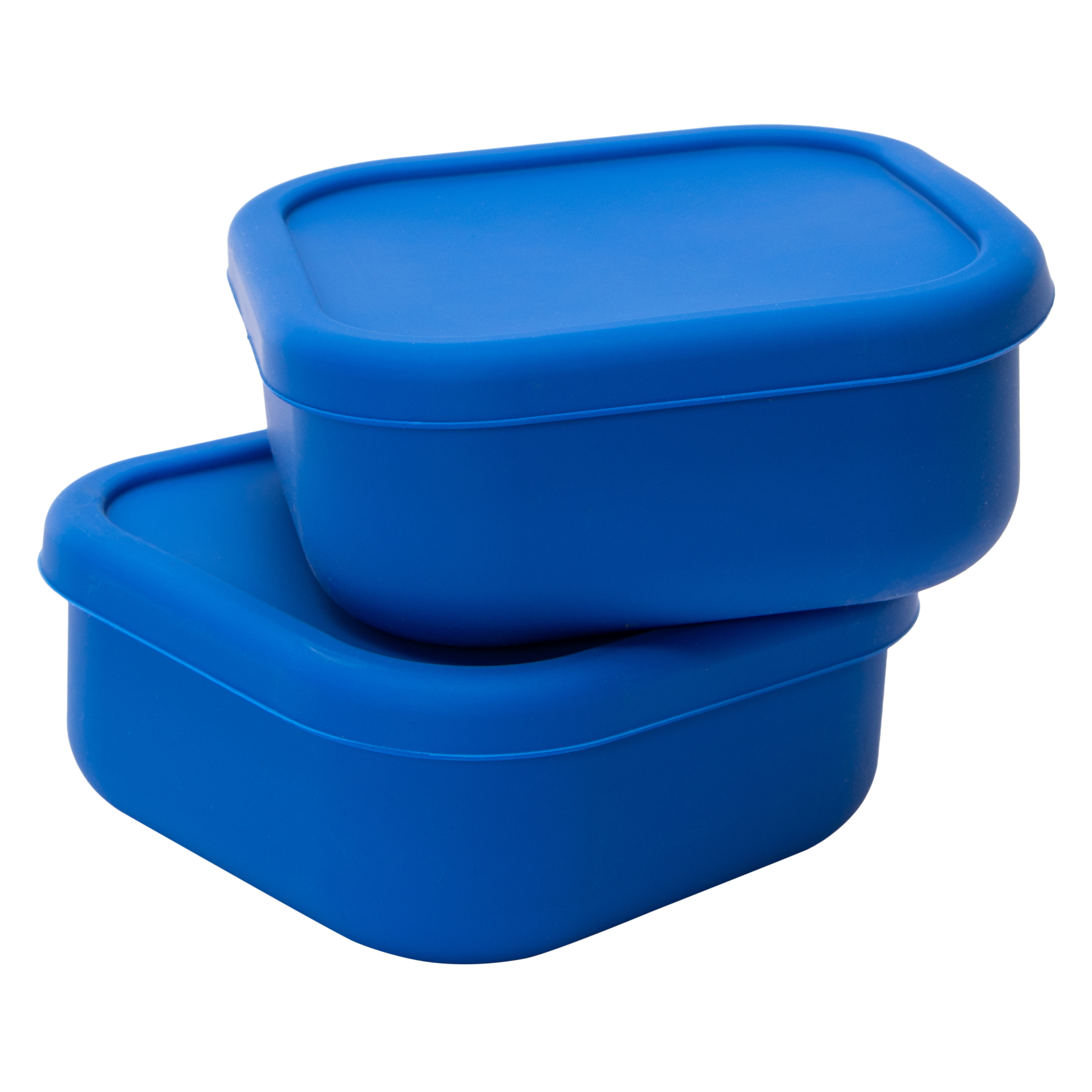 2-Count Square Silicone Food Containers 5.4in x 2.3in