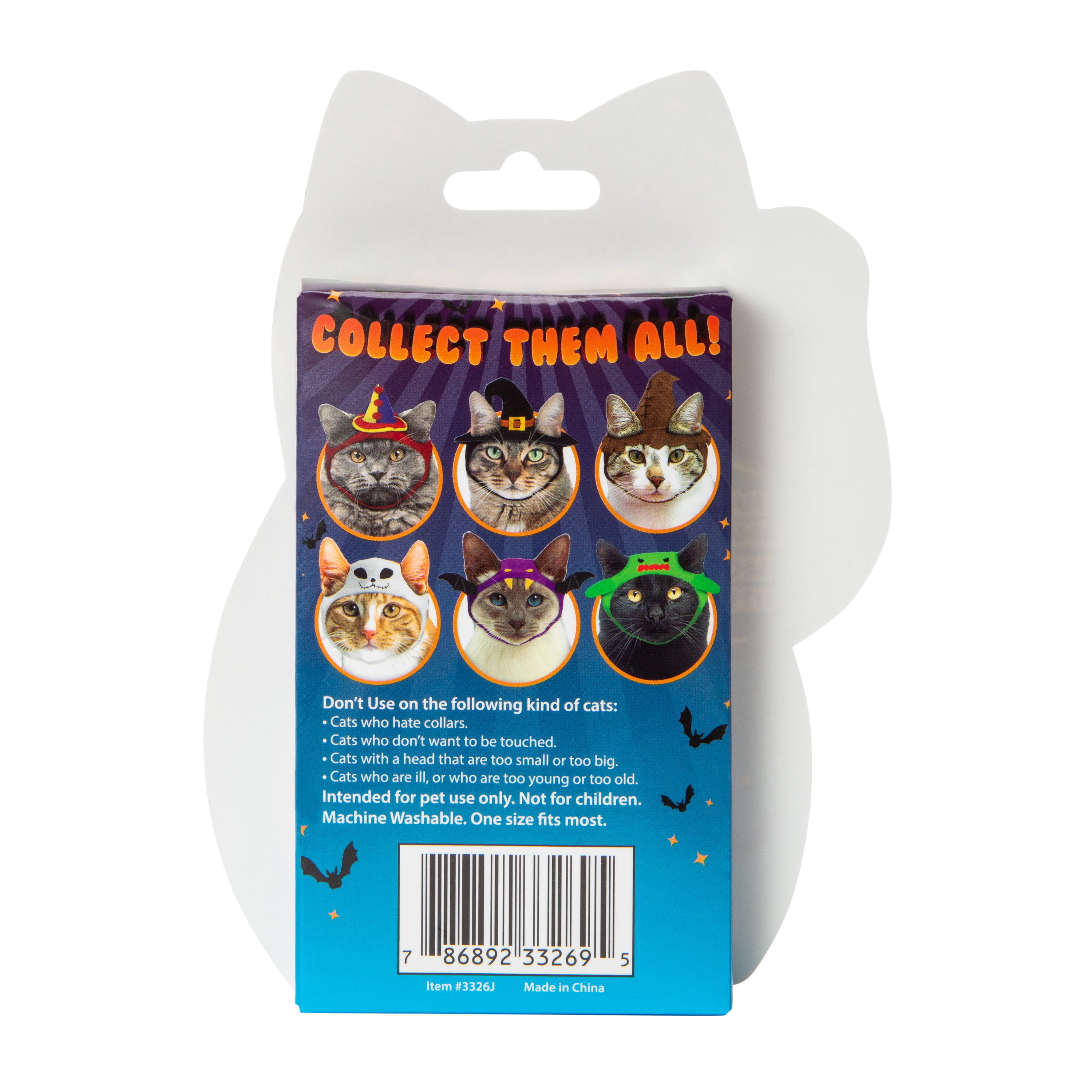 Spooky Cat Hats Halloween Pet Costume