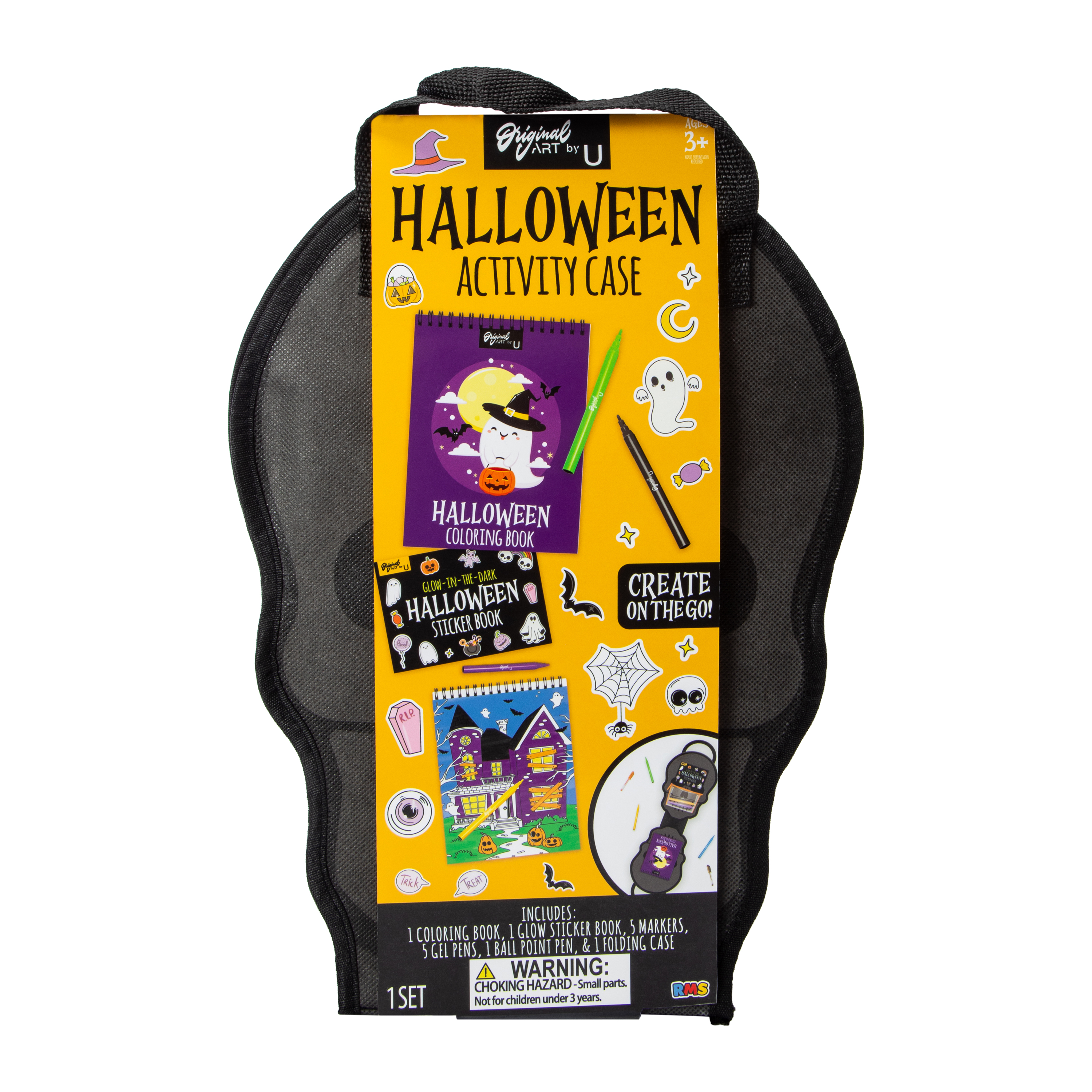 Halloween Coloring & Sticker Activity Case