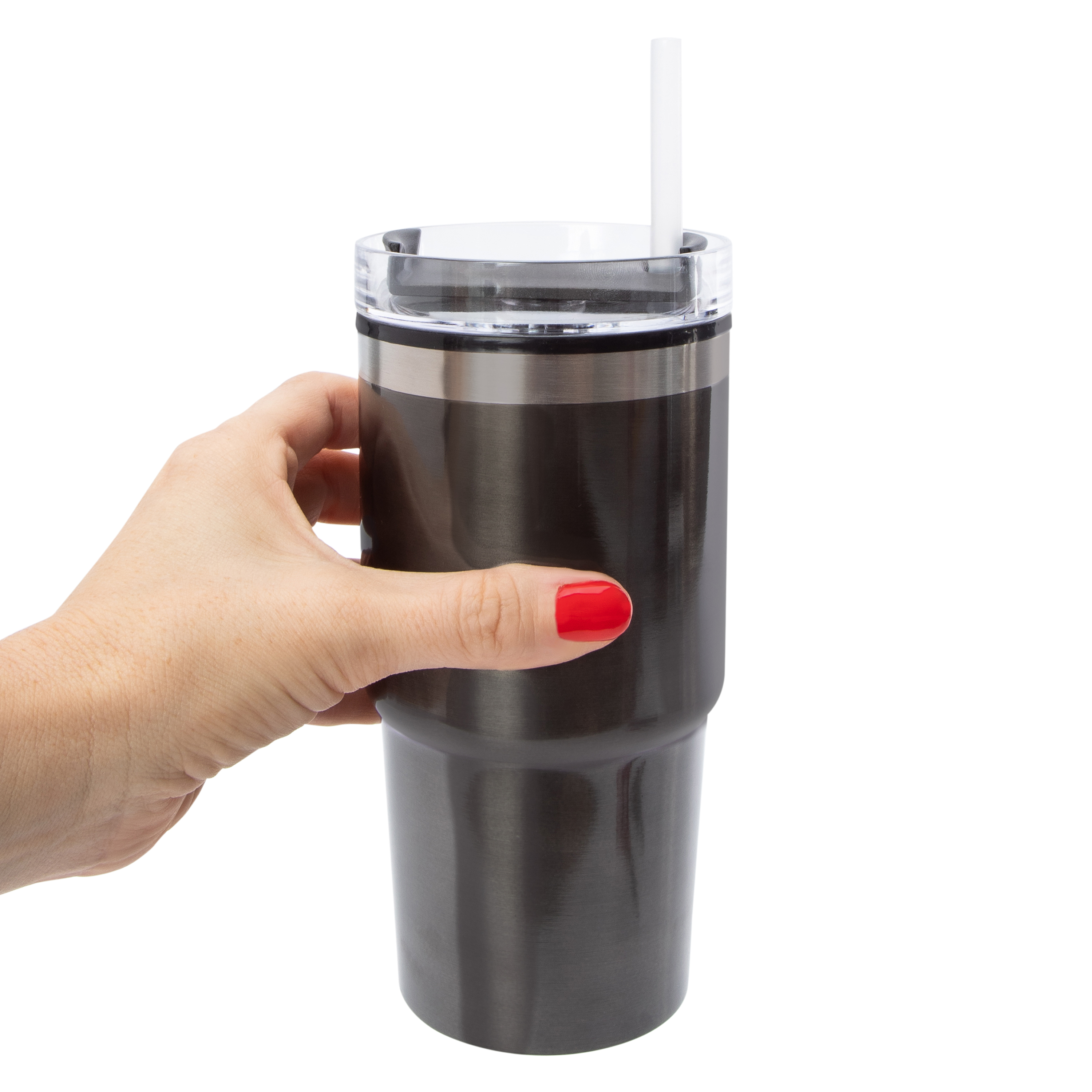 20oz Hyperquench Metallic Tumbler With Lid & Straw