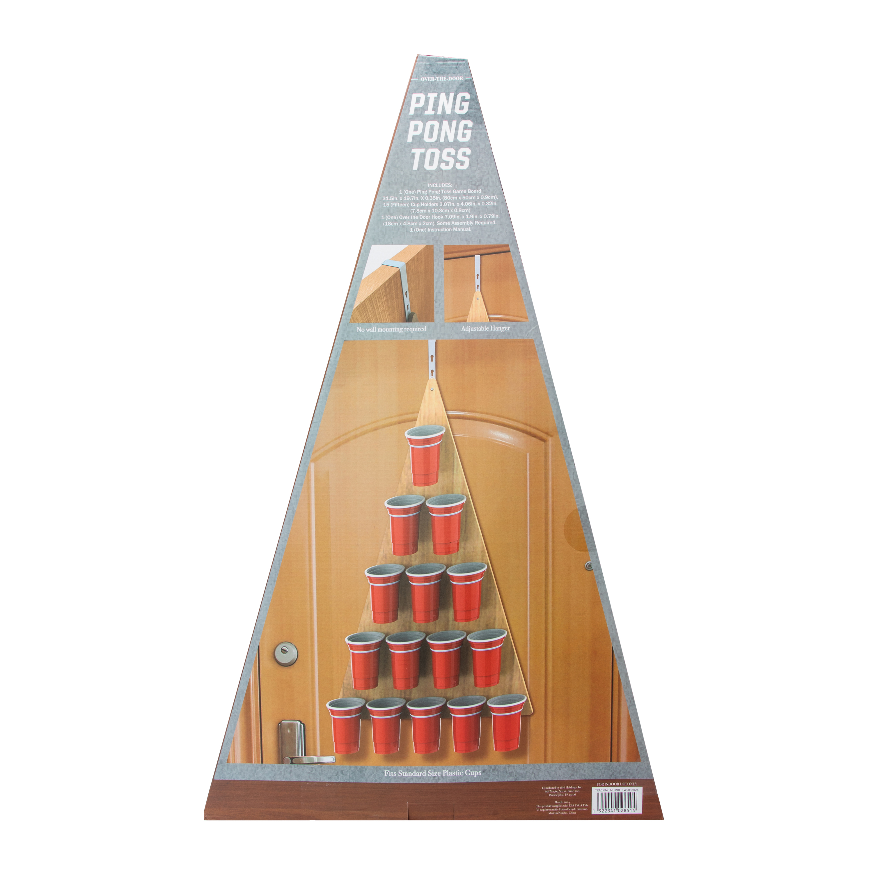 Over-The-Door Ping Pong Toss Game