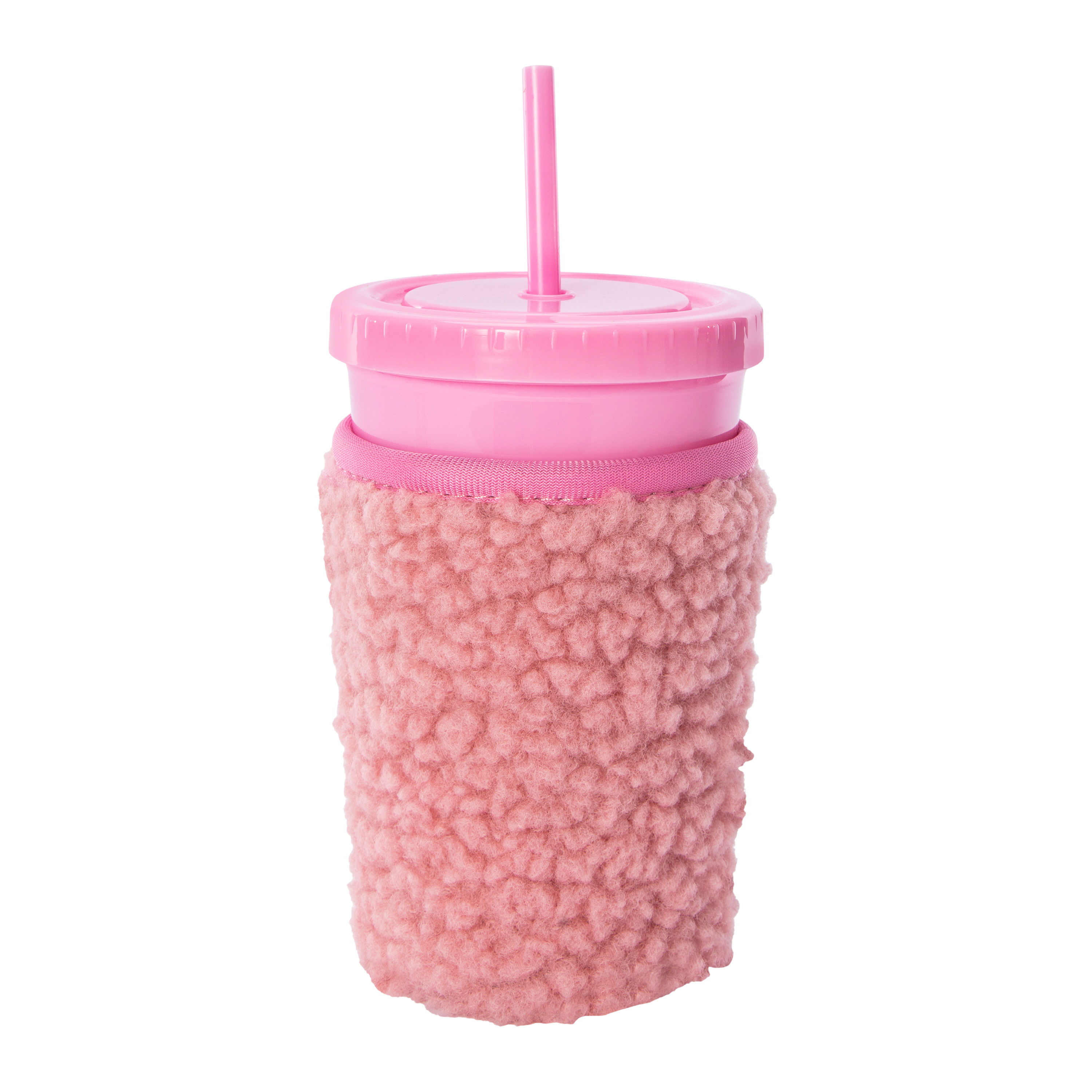 Tumbler With Plush Drink Sleeve 22oz