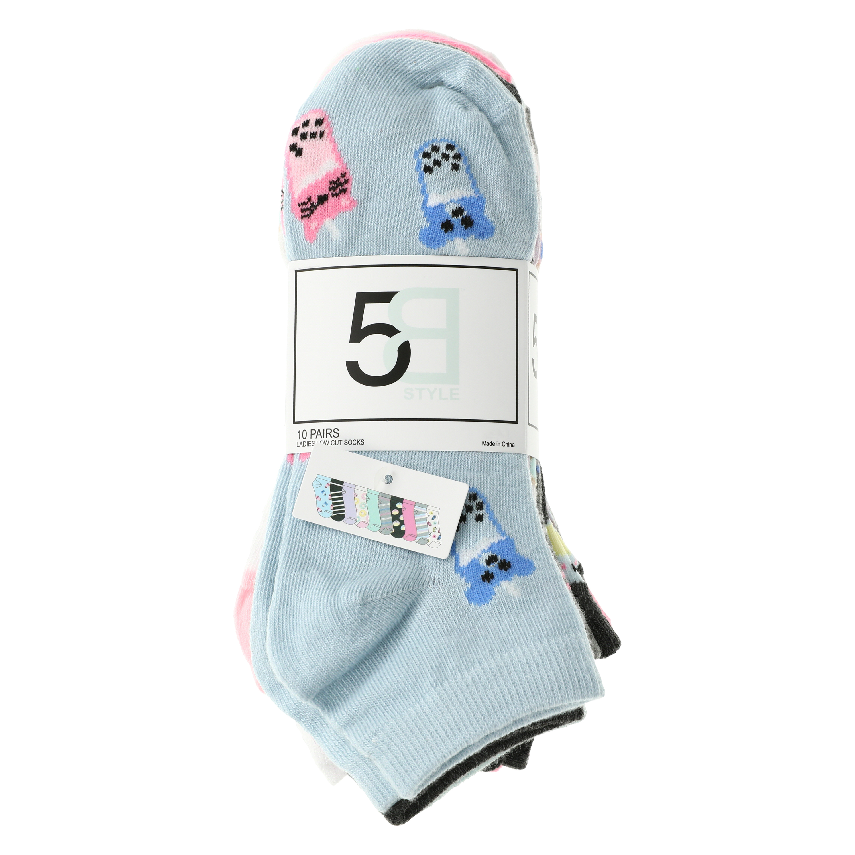 Ladies Boba Tea Low-Cut Socks 10-Pack