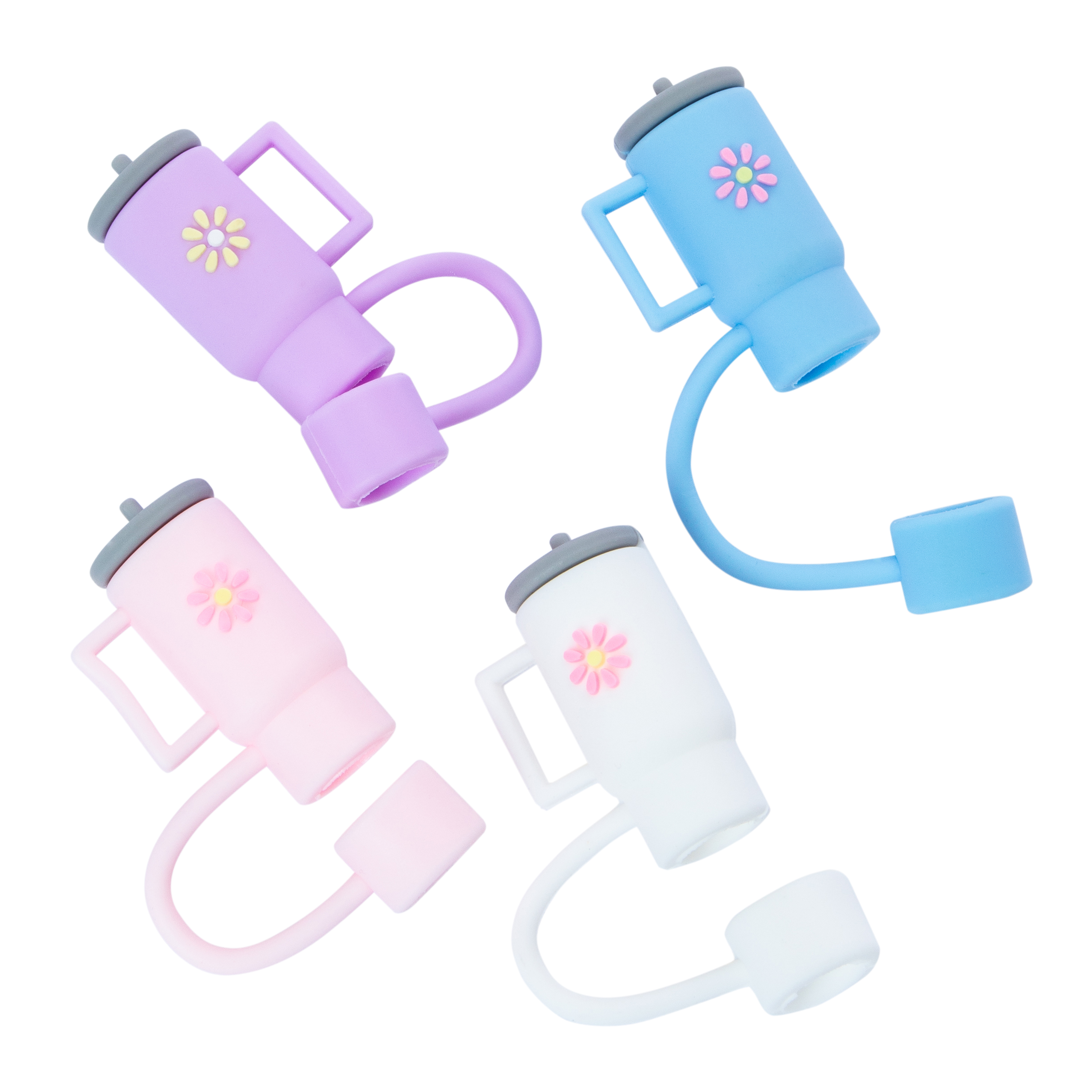 Tumbler Straw Toppers 4-Count