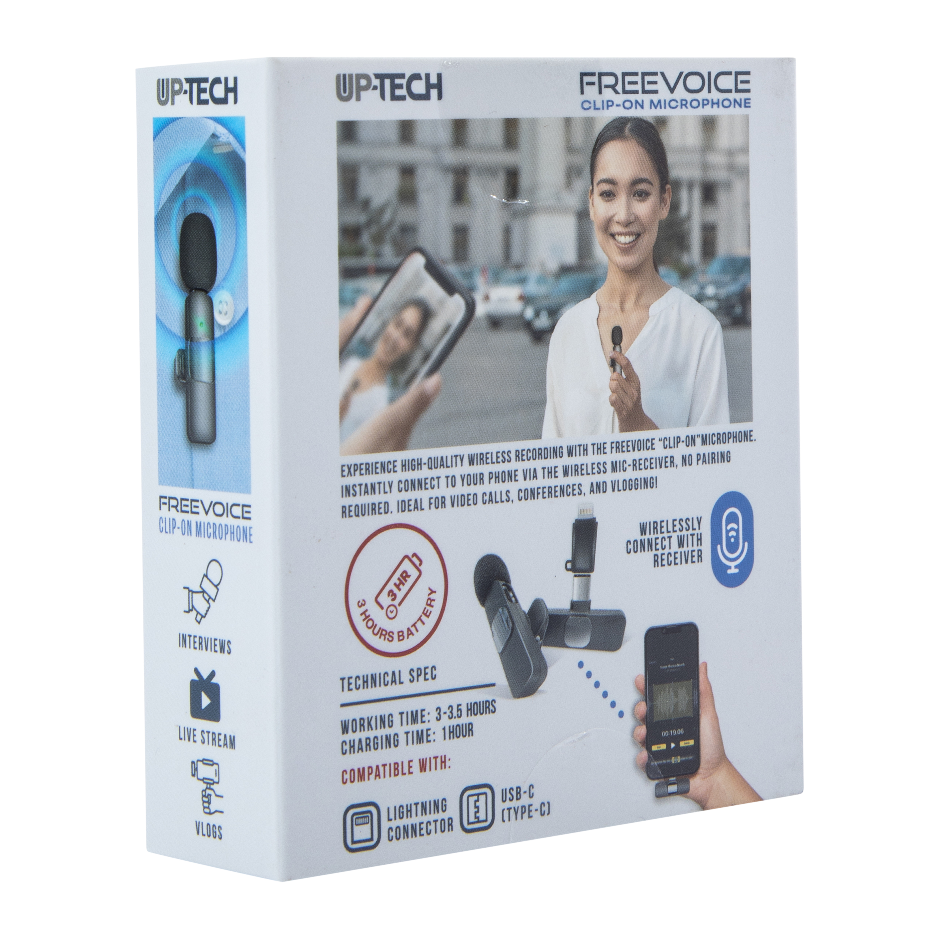 FreeVoice Clip-On Microphone