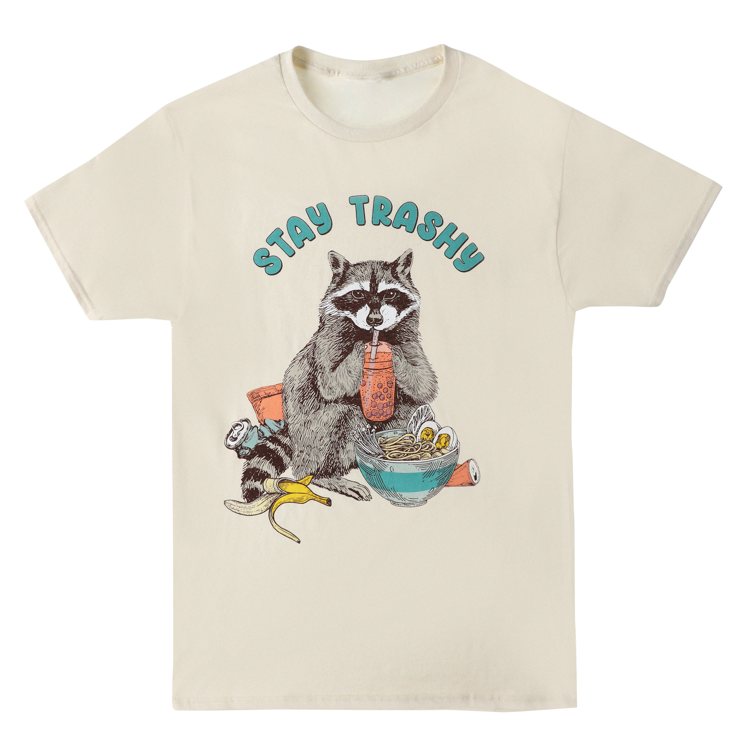 'Stay Trashy' Racoon Graphic Tee
